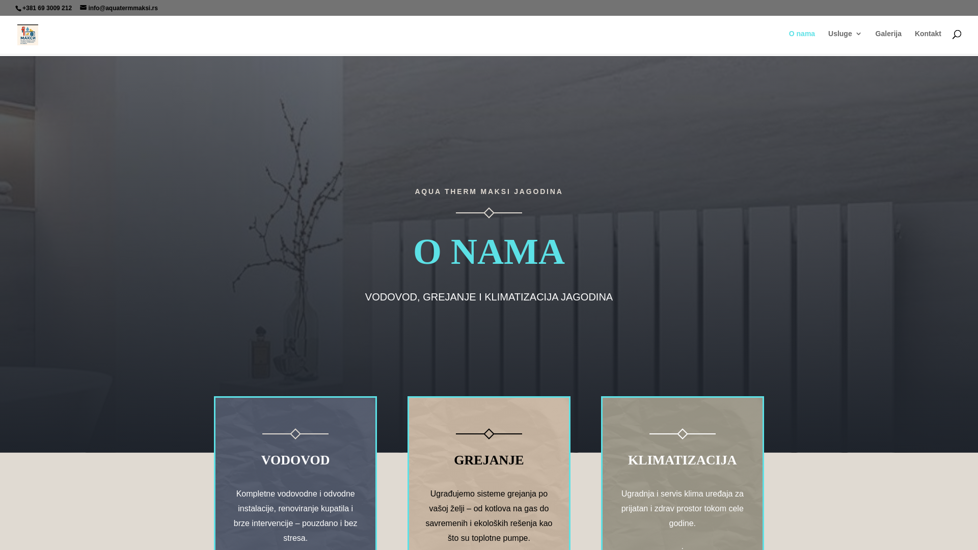 website screenshot of https://aquatermmaksi.rs