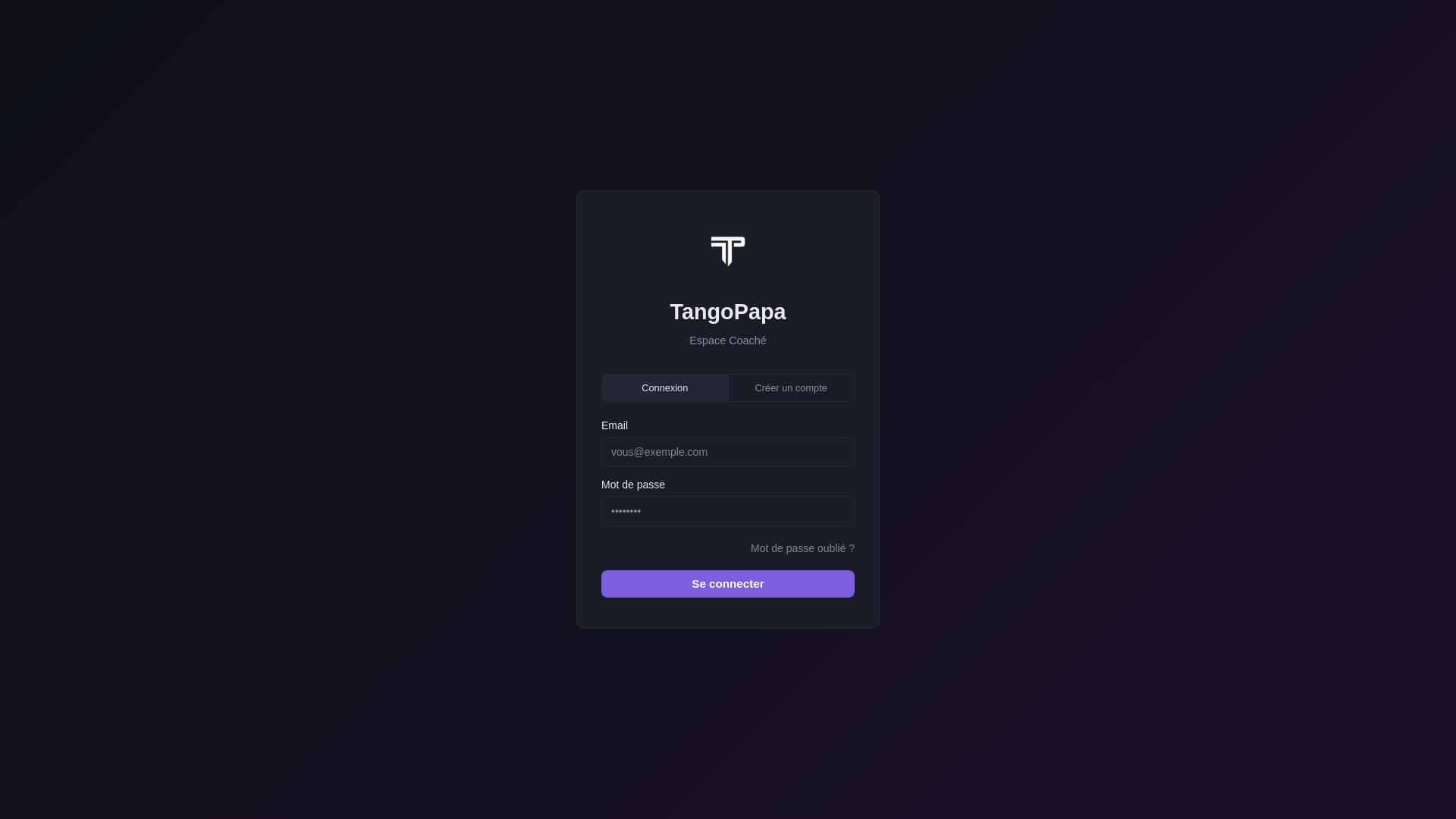 website screenshot of https://tango-papa.net