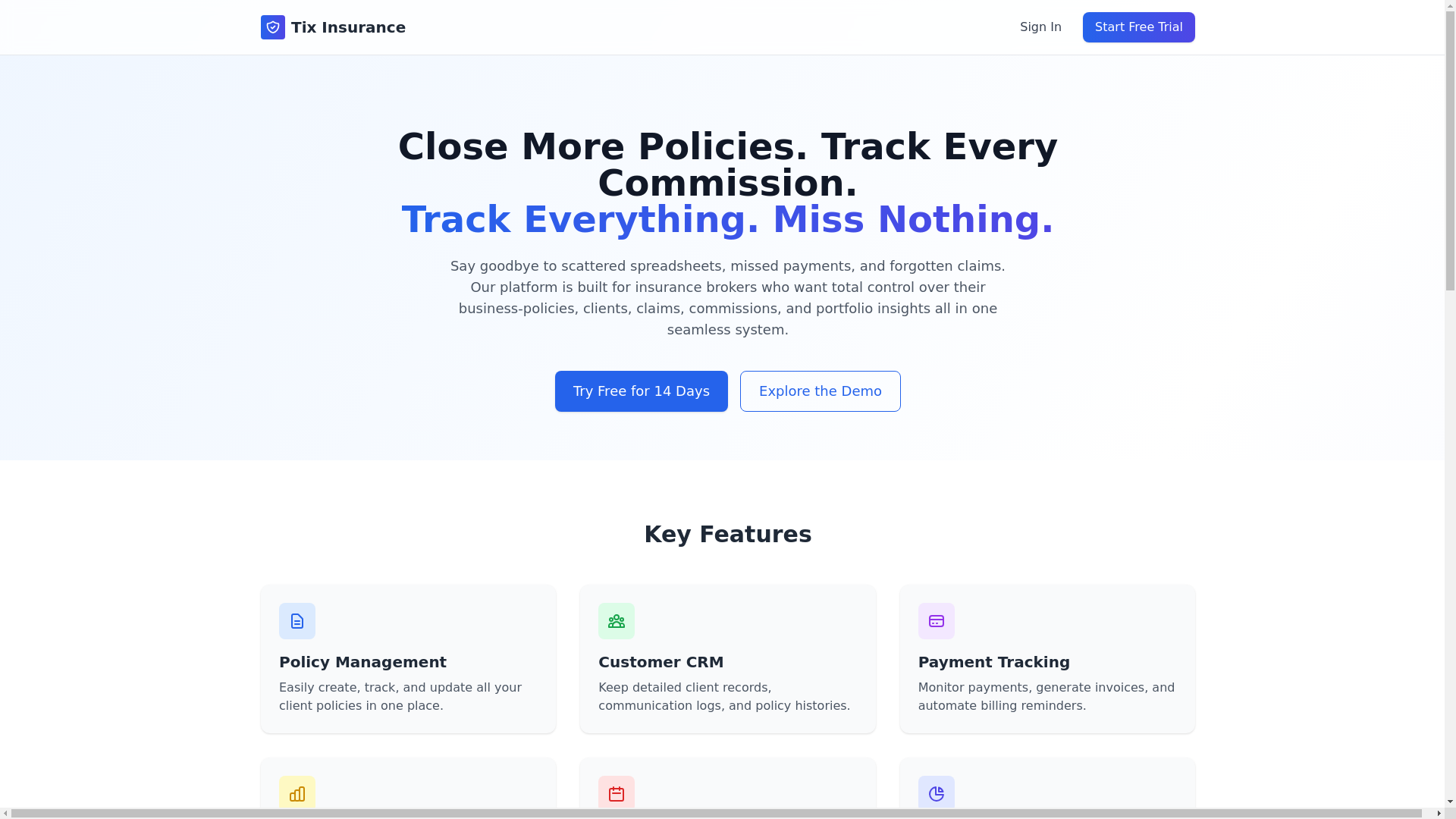 website screenshot of https://tixbrokersapp.com/