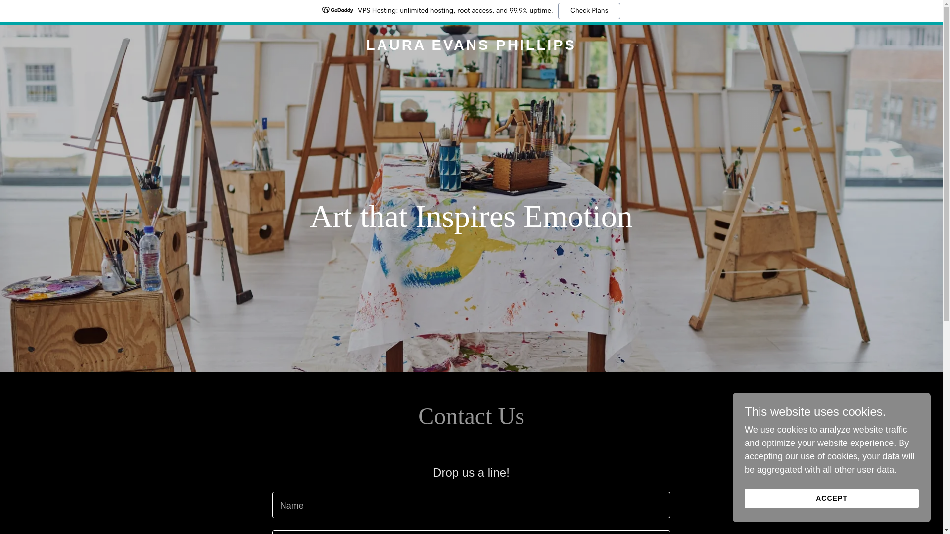 website screenshot of https://lauraevansphillips.com/