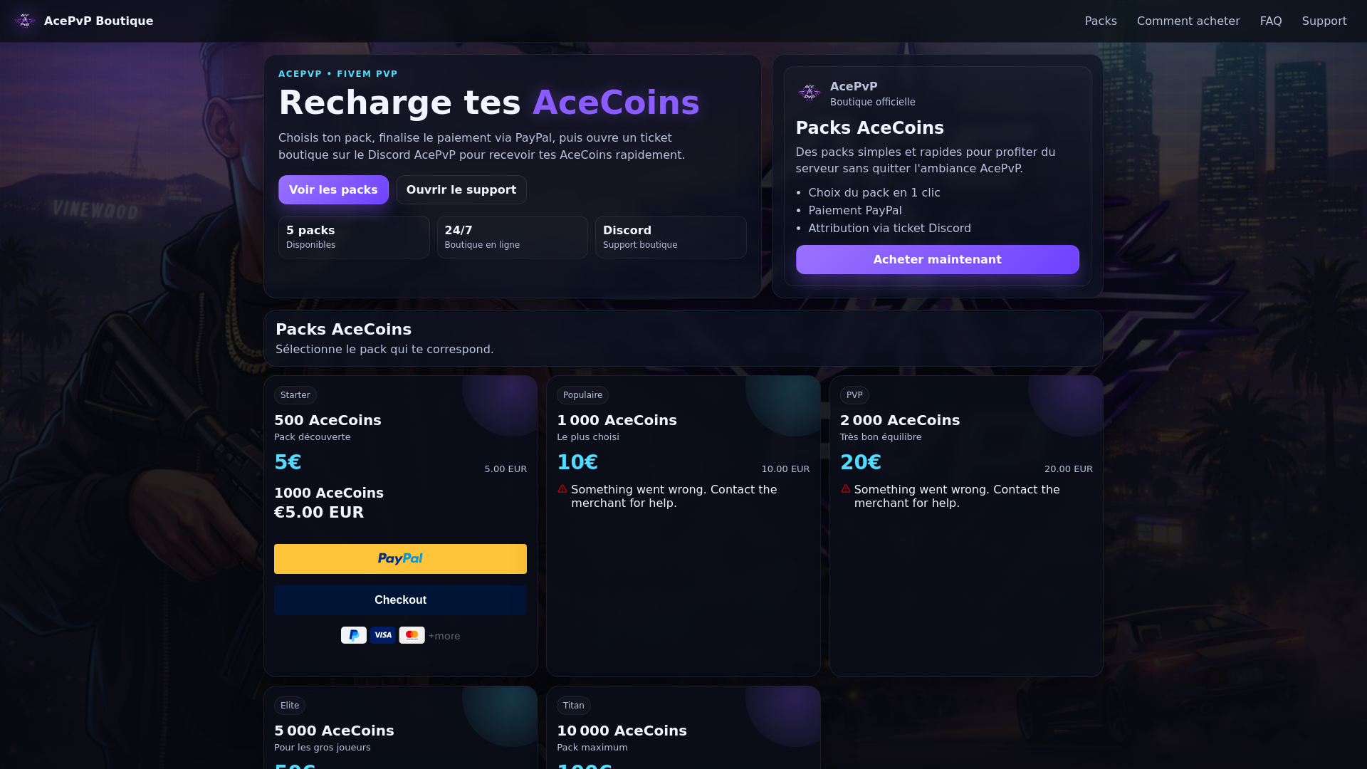 website screenshot of https://acepvp-shop.pages.dev/
