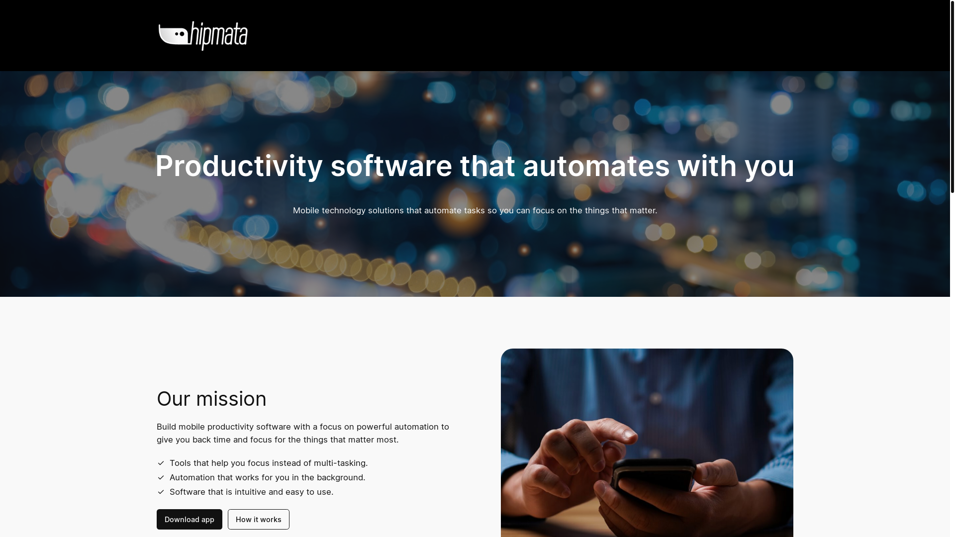website screenshot of https://hipmata.pages.dev/