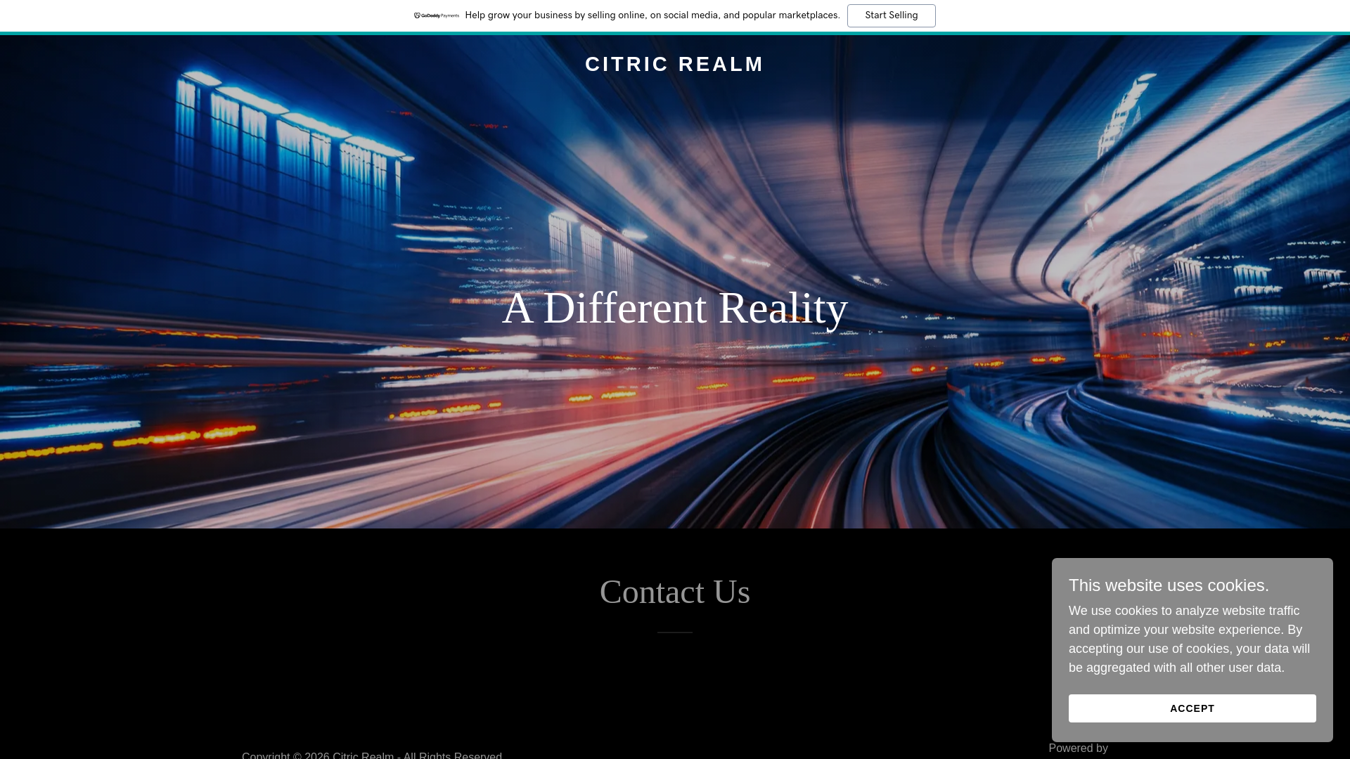 website screenshot of https://citricrealm.com/