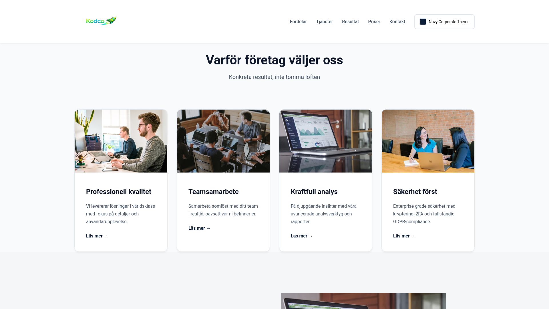 website screenshot of https://kodco-demo-lead.pages.dev/
