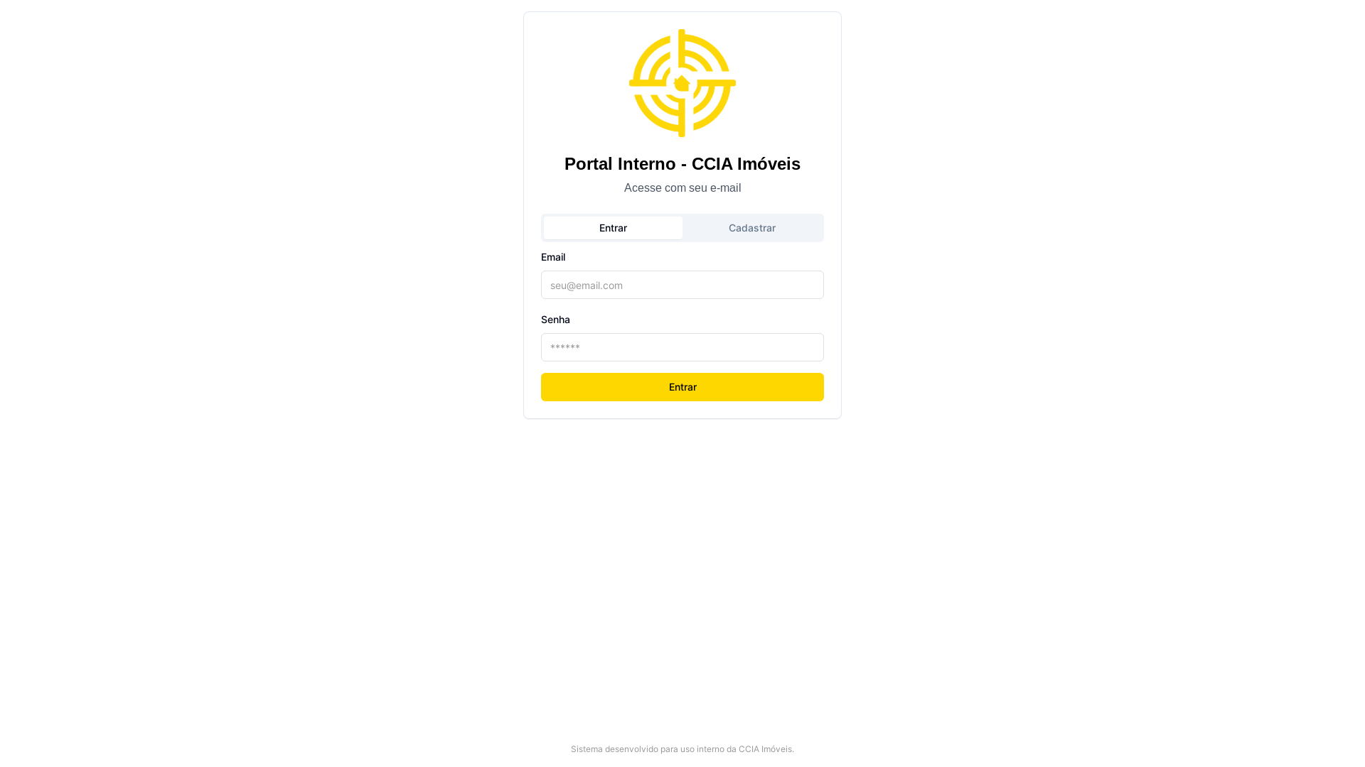 website screenshot of https://crmcciaimoveis.com.br/