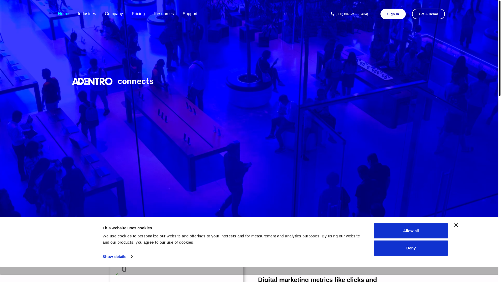 website screenshot of https://adentro.one/