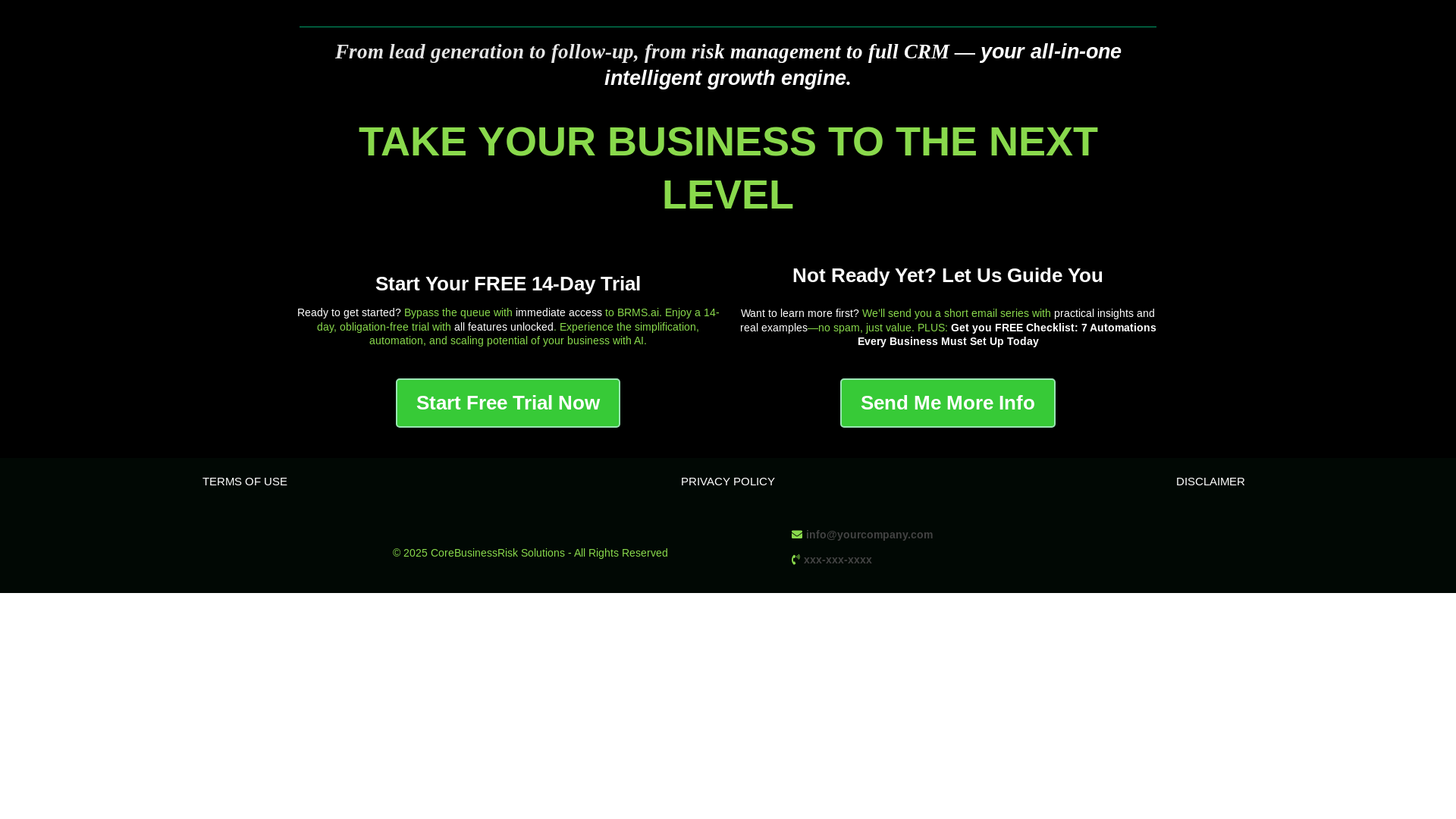 website screenshot of https://corebusinessrisksolutions.co.za/