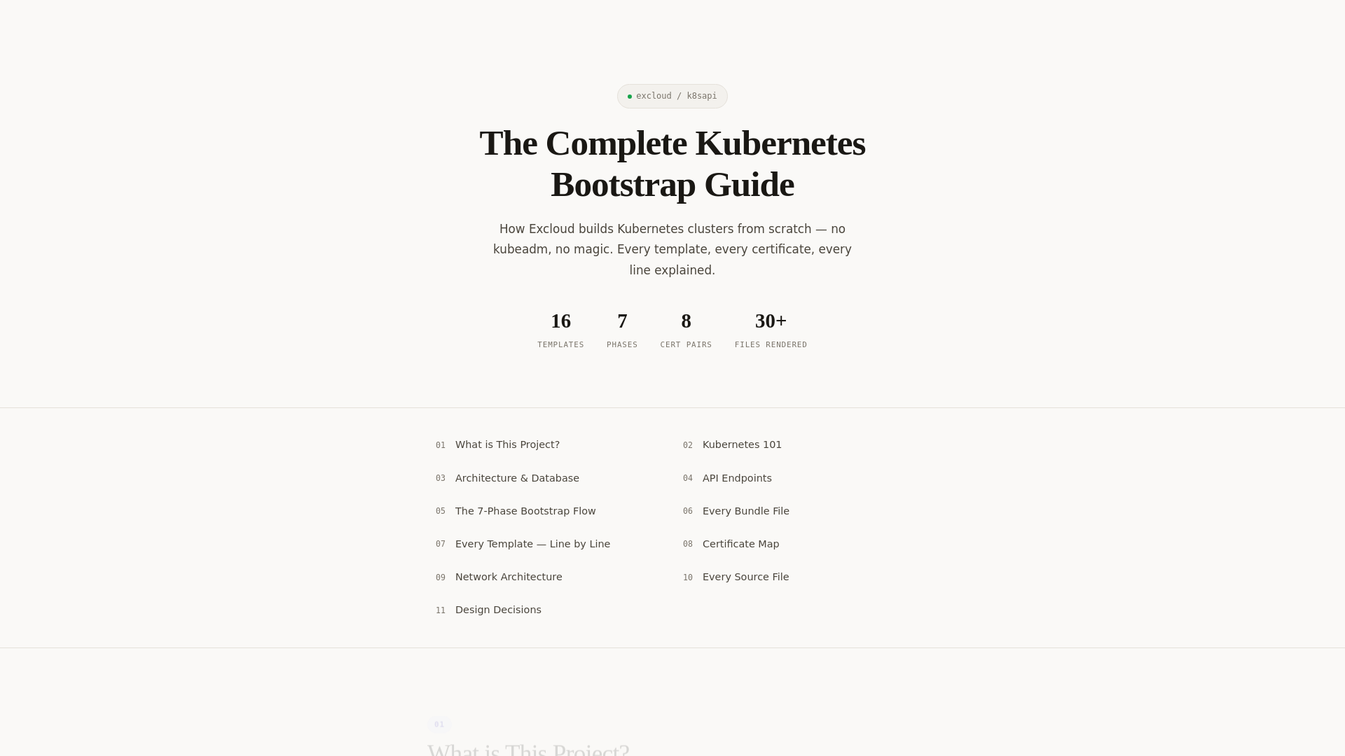 website screenshot of https://k8sapi-bootstrap-guide.pages.dev/