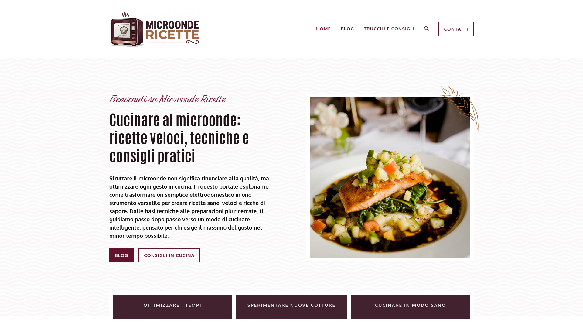 website screenshot of https://microondericette.it