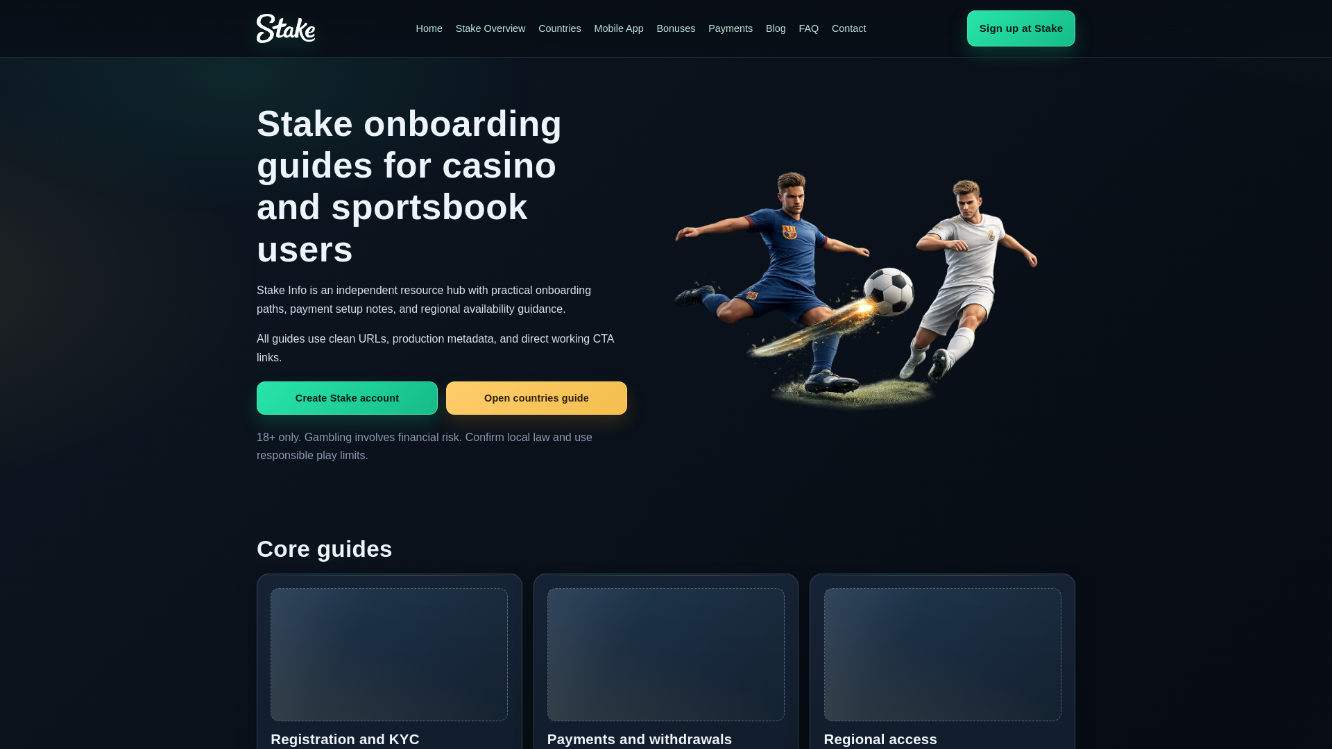 website screenshot of https://stake-info.com