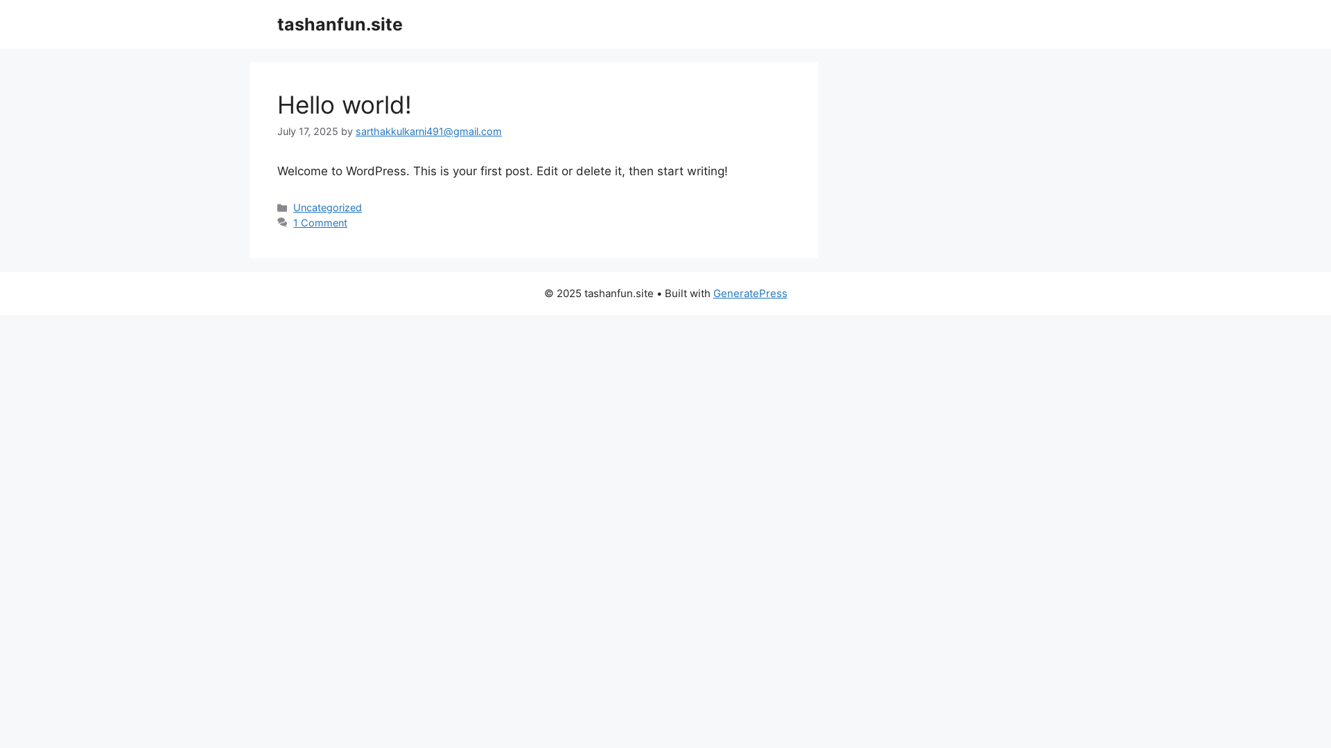 website screenshot of https://tashanfun.site/