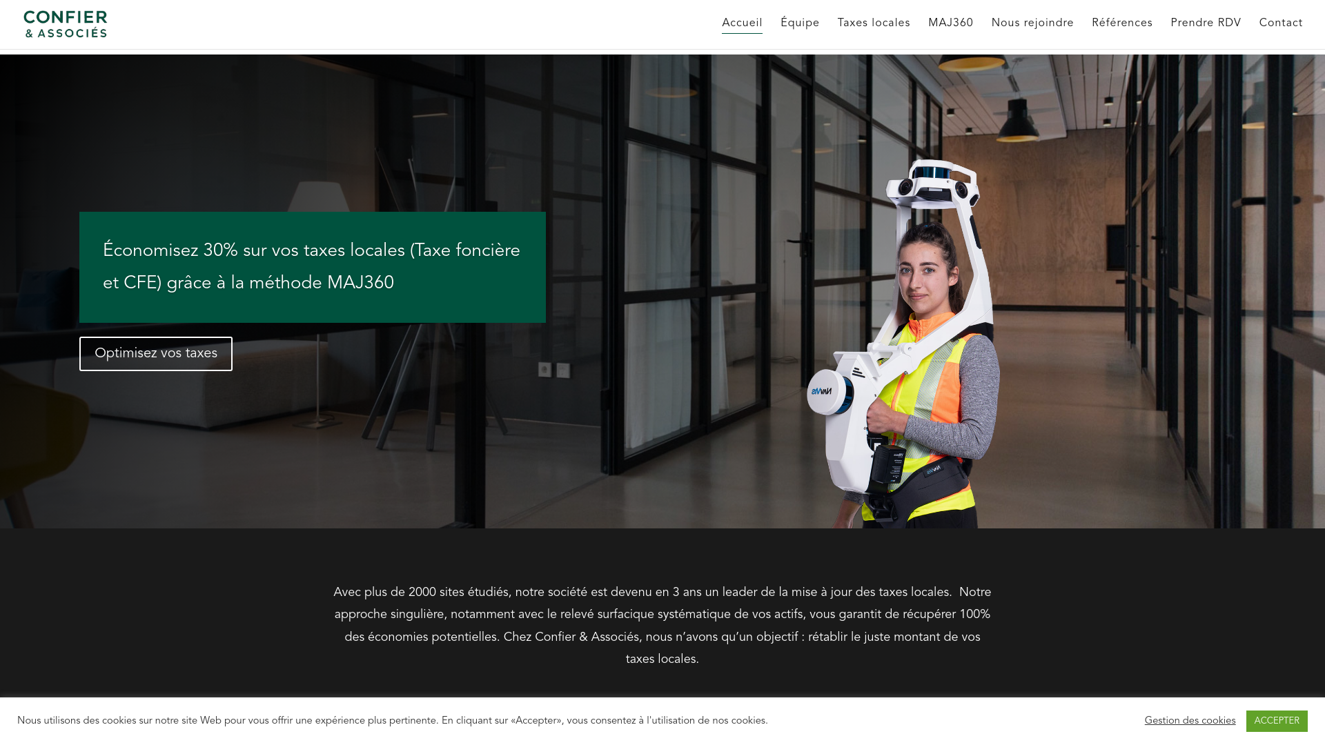 website screenshot of https://confierconformite.com
