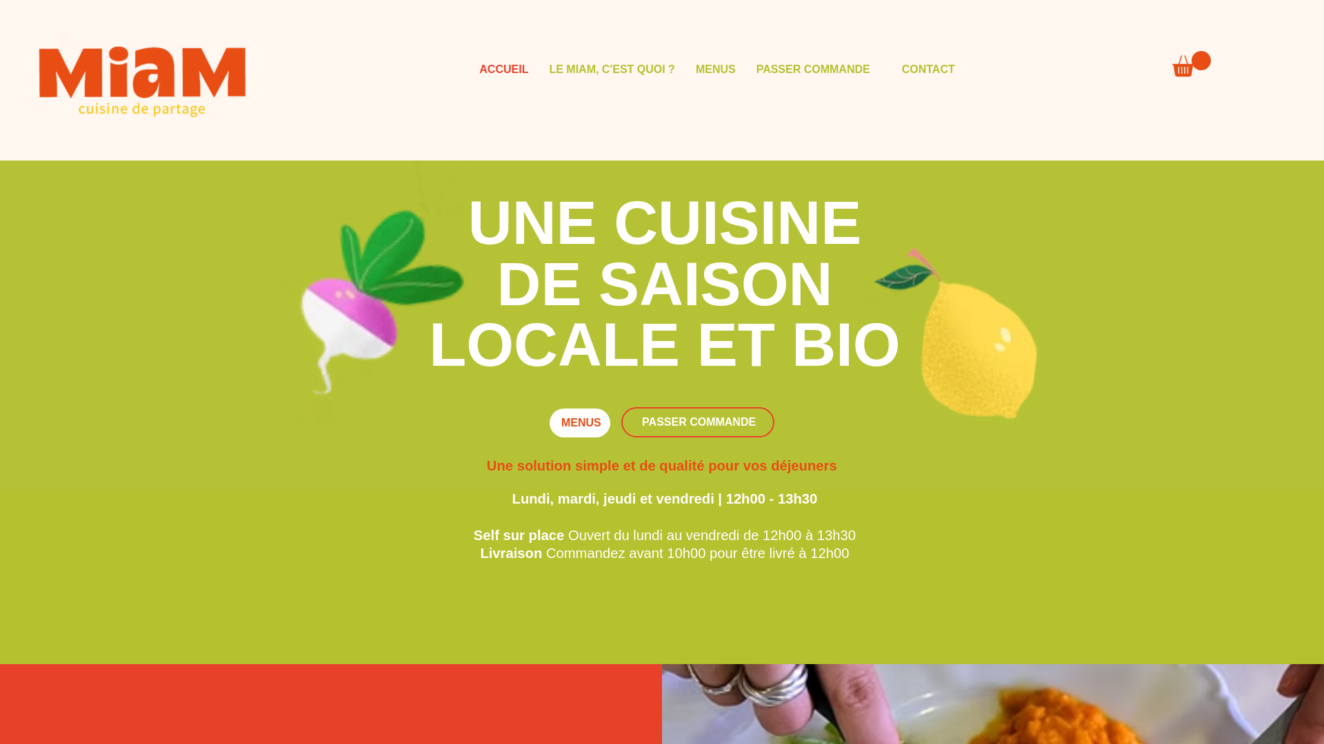 website screenshot of https://lepassemuraille-miam.org/