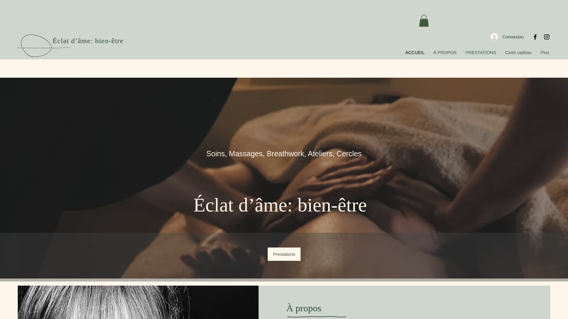 website screenshot of https://eclatdamebienetre.fr