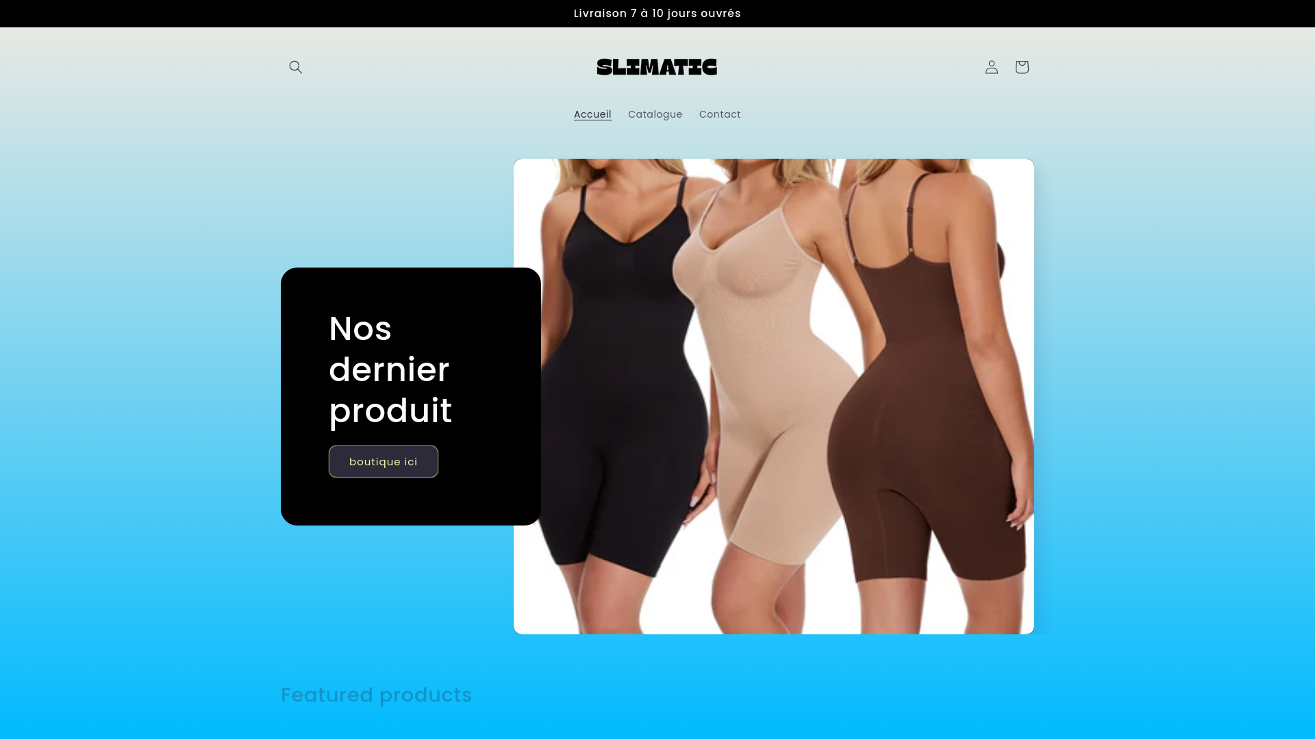 website screenshot of https://slimatic.fr/