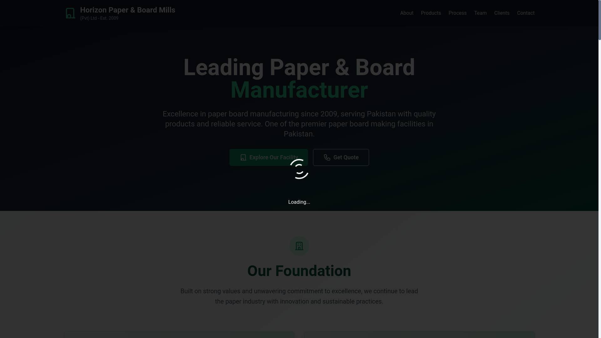 website screenshot of https://horizon-paper.pages.dev/