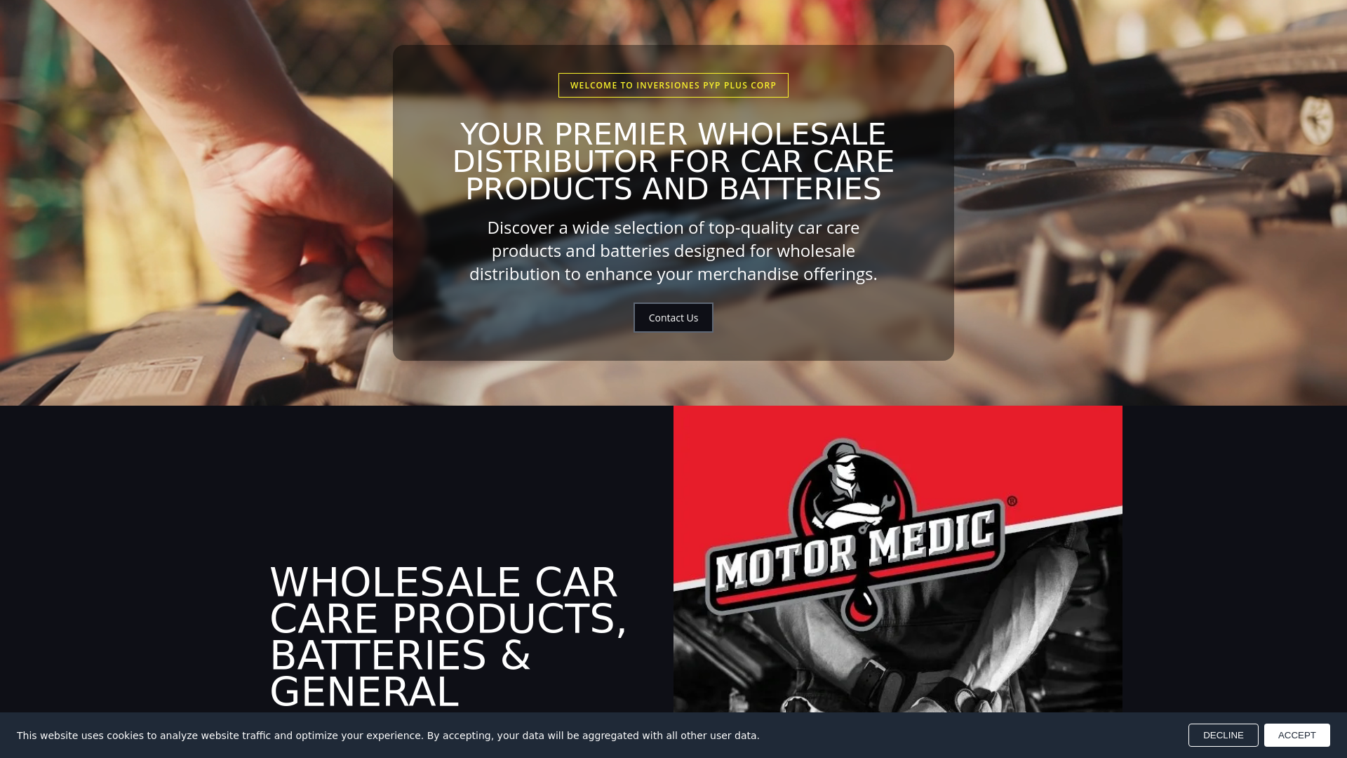 website screenshot of https://inversionespypplus.com