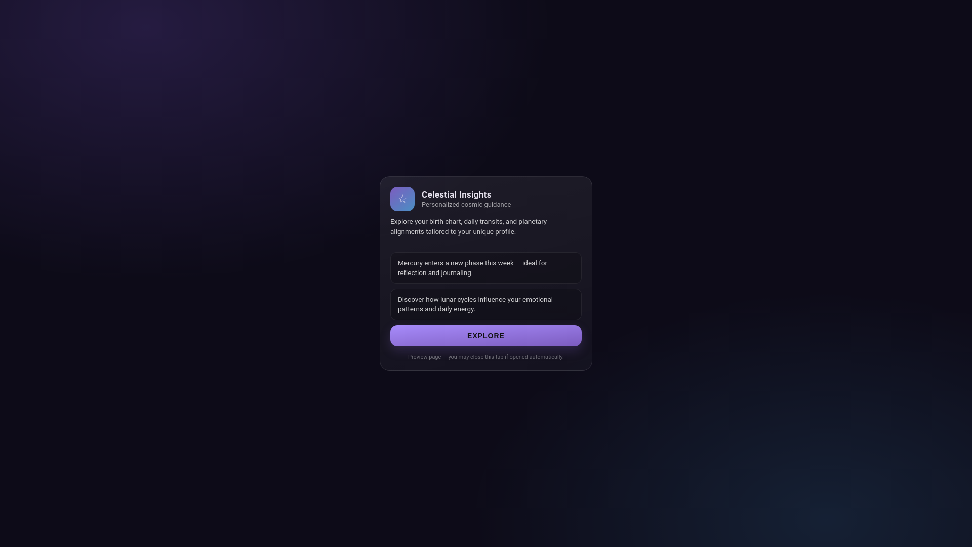 website screenshot of https://lunaoracle.app/