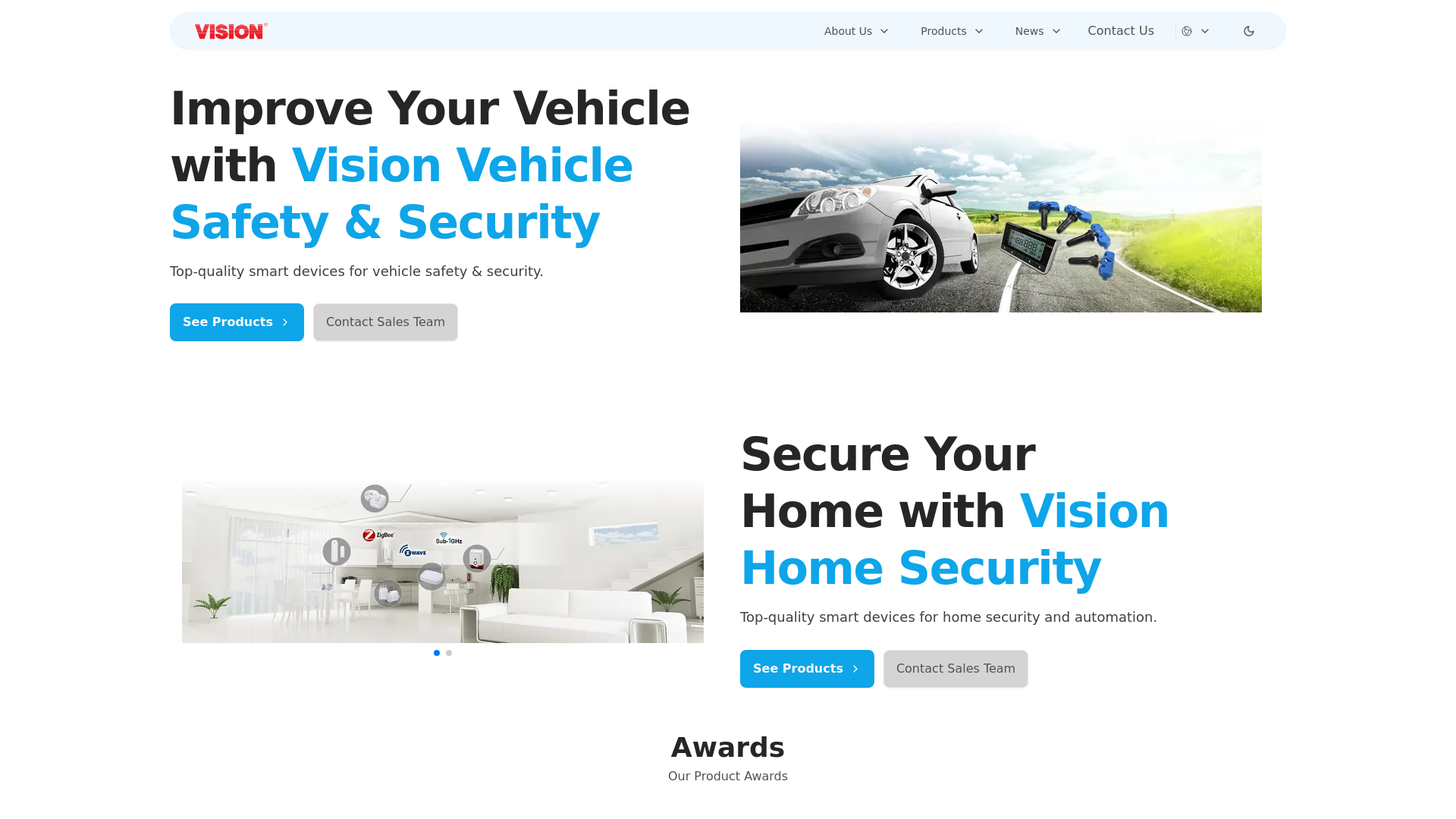 website screenshot of https://visionelectech.pages.dev/