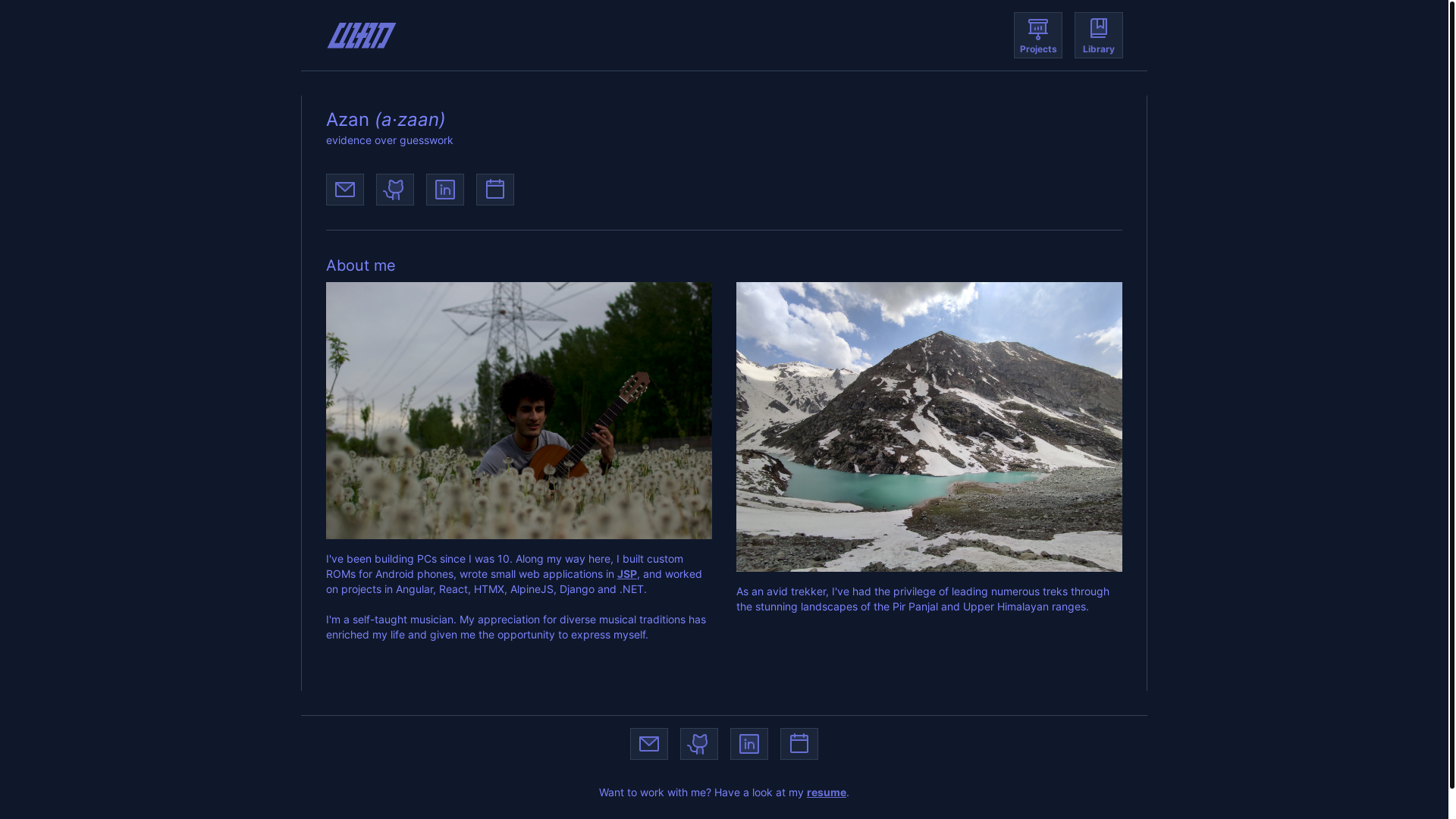 website screenshot of https://azan-n.pages.dev/