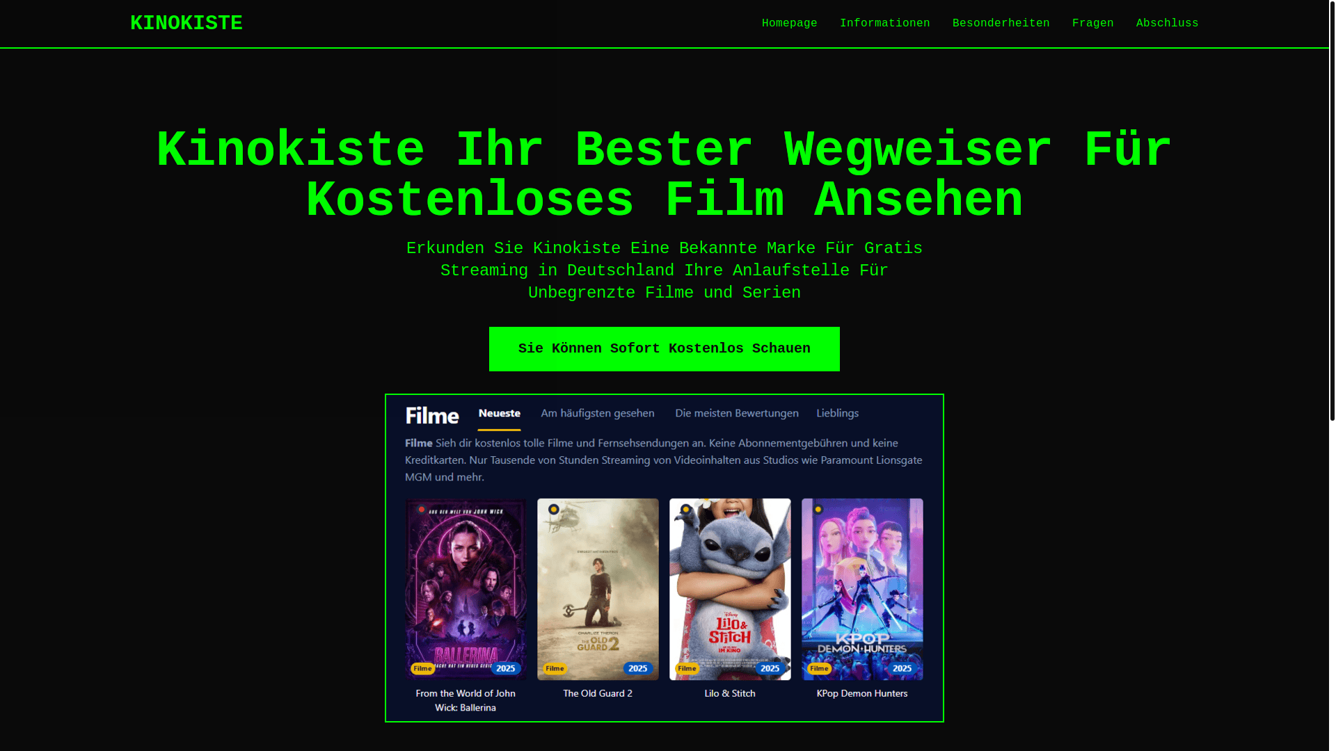 website screenshot of https://kinokiste-c1h7.pages.dev/