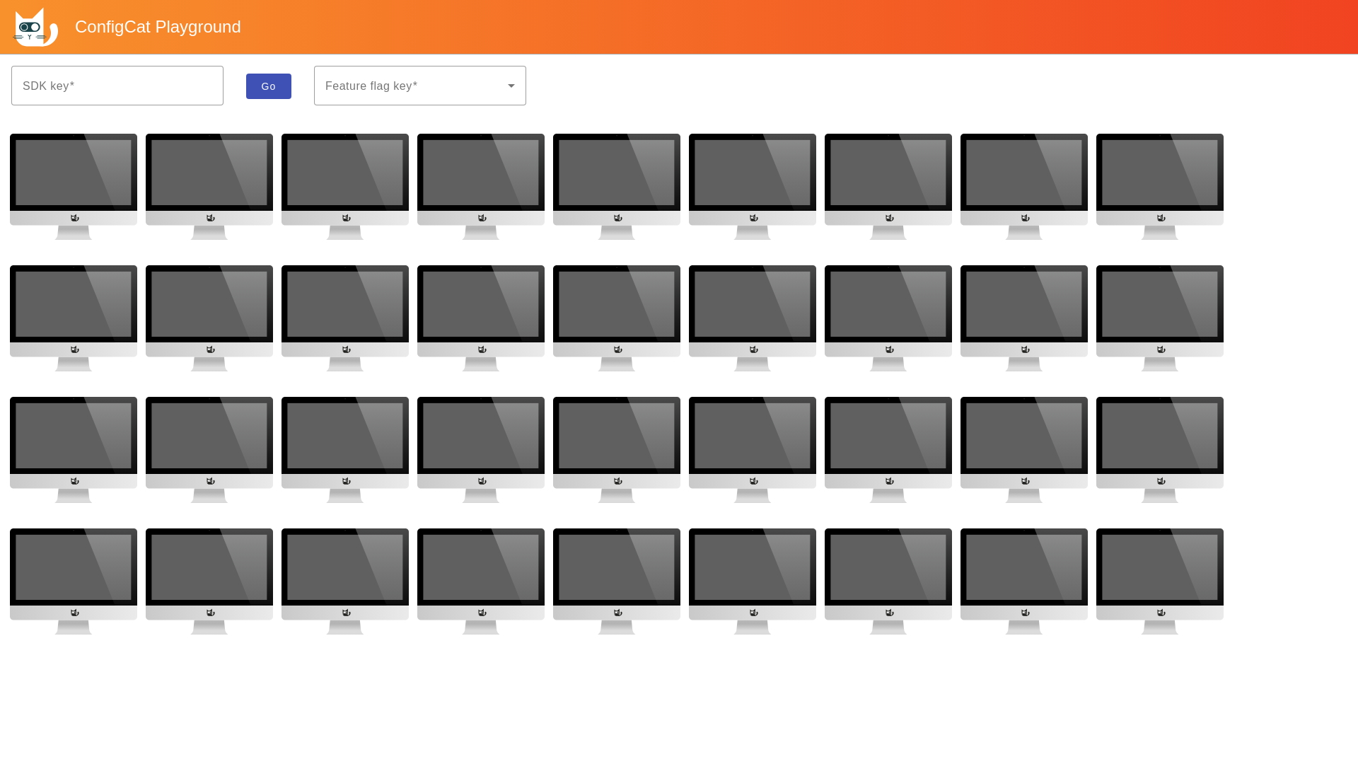 website screenshot of https://feature-flag-demo.pages.dev/