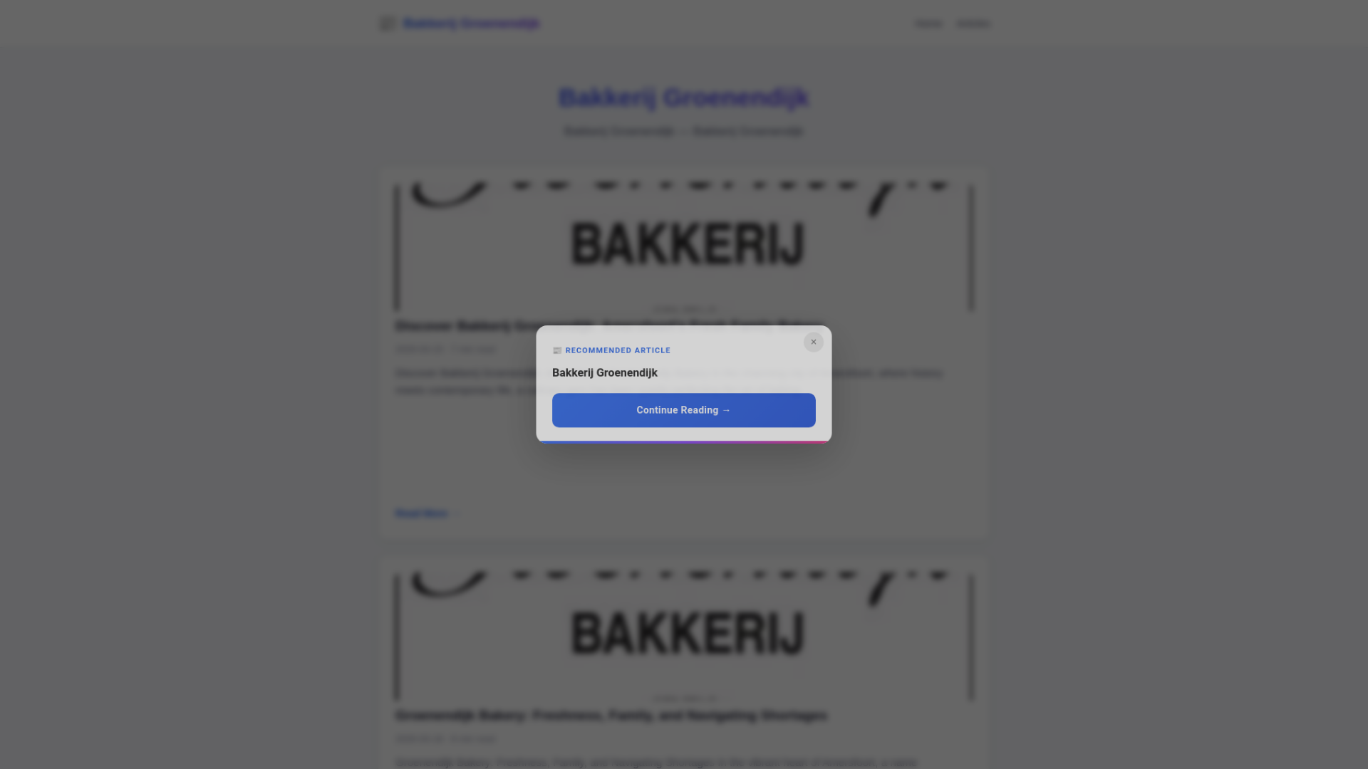 website screenshot of https://bakkerij-groenendijk.pages.dev/