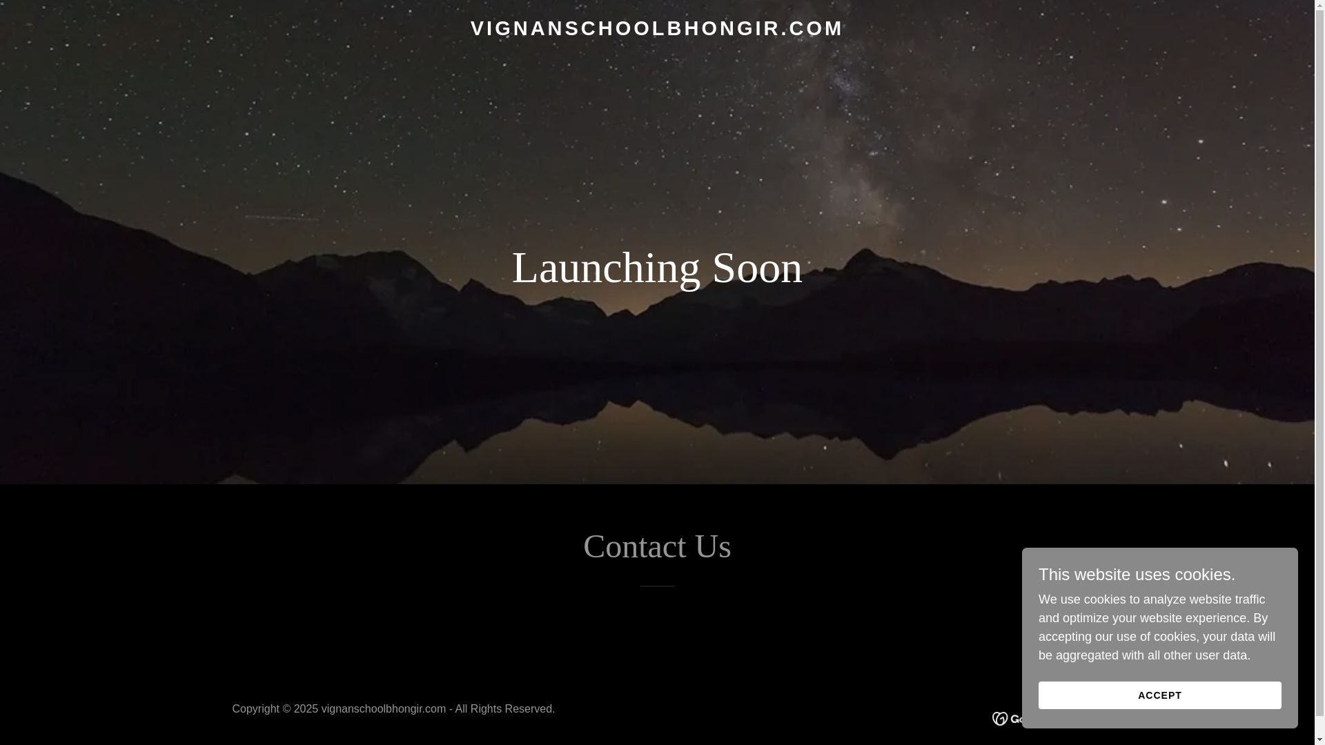 website screenshot of https://vignanschoolbhongir.com/