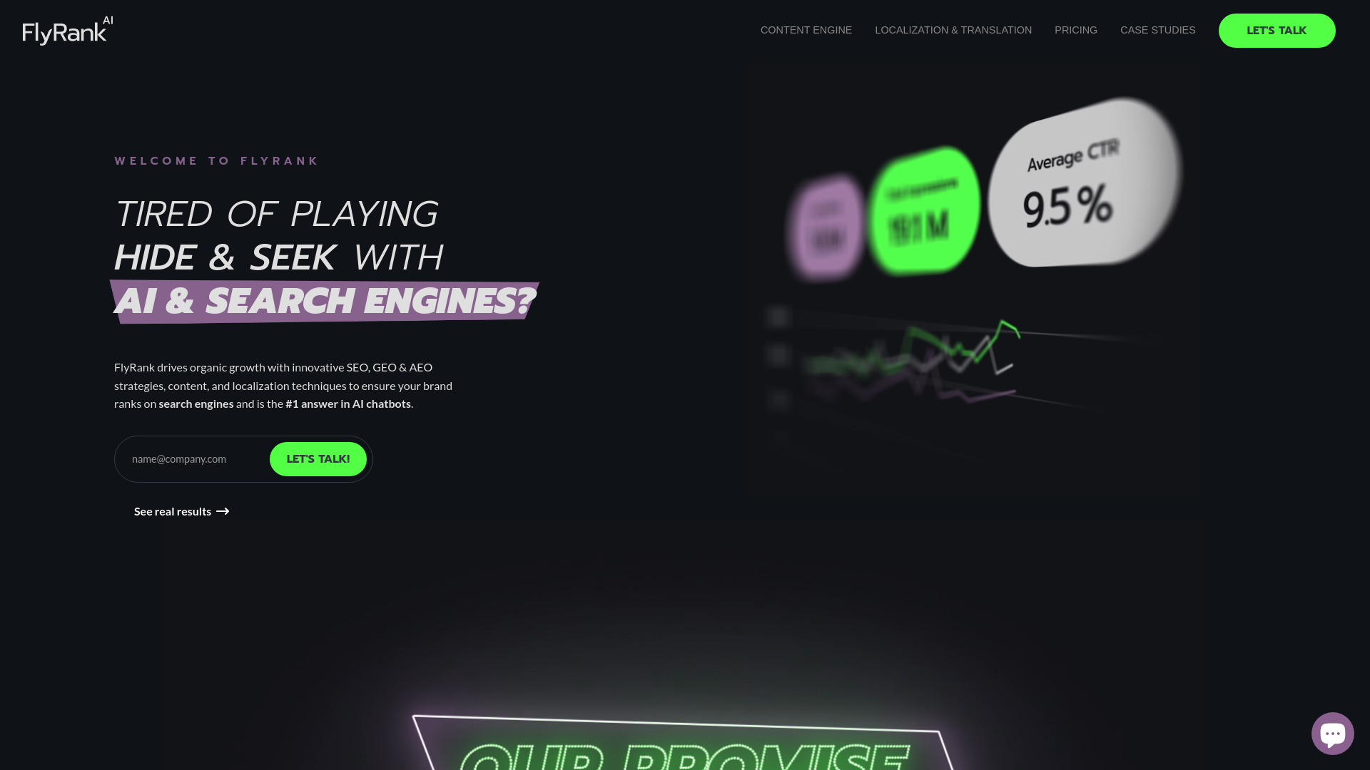 website screenshot of https://getflyrank.com/