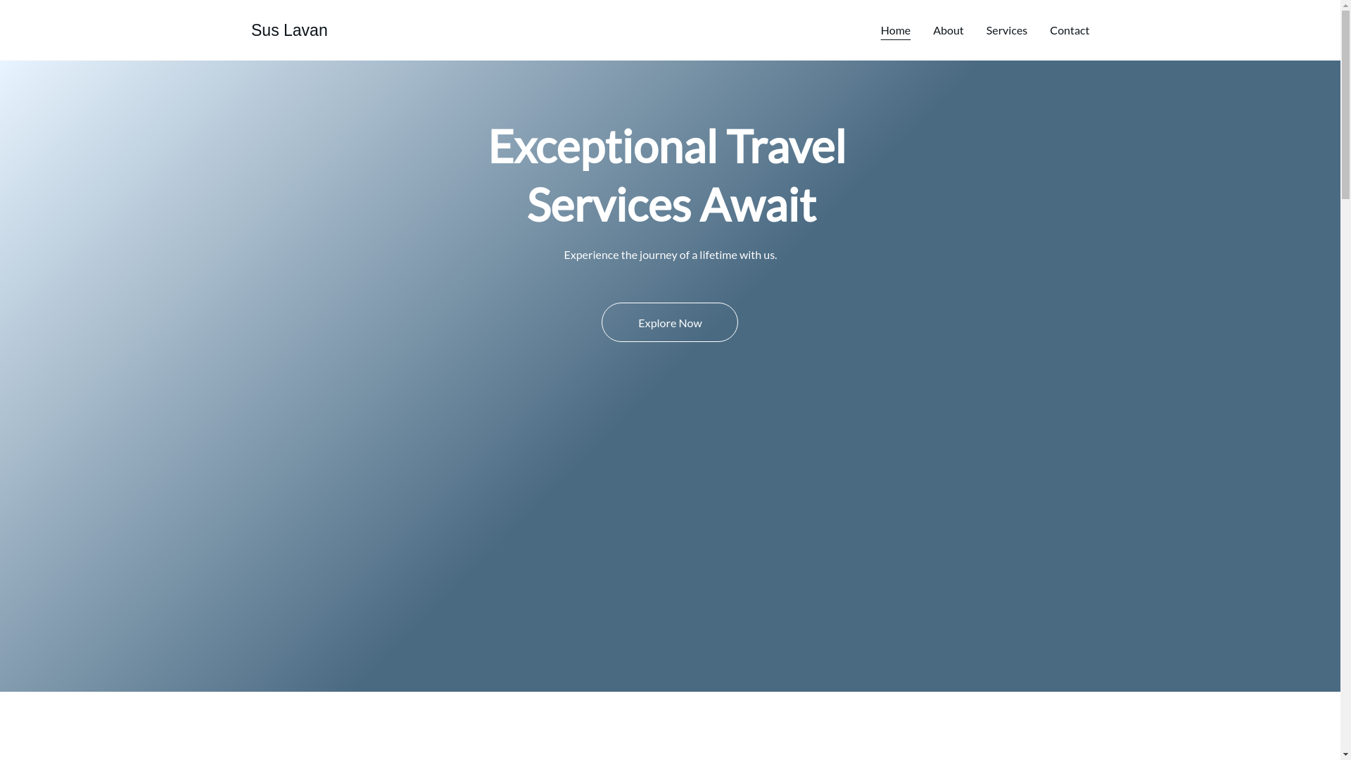 website screenshot of https://suslavan.com/