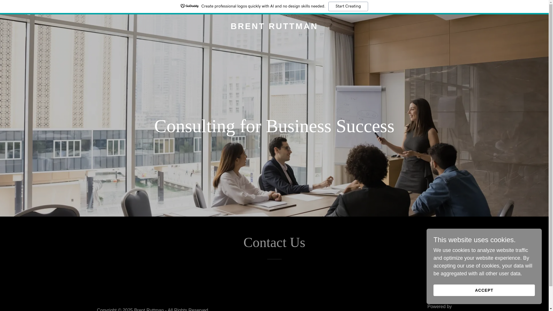 website screenshot of https://brentruttman.com/