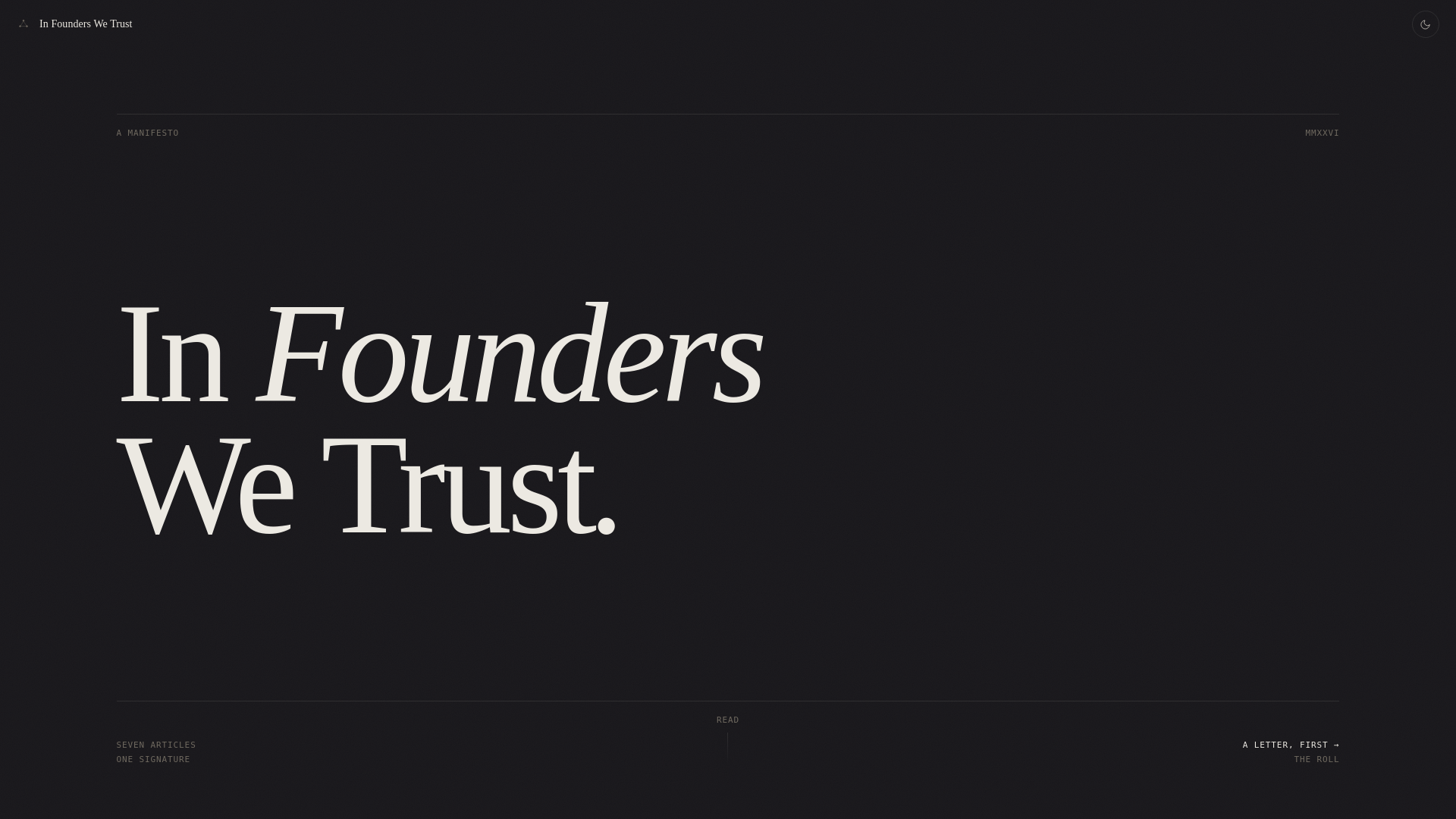 website screenshot of https://infounderswetrust.pages.dev/
