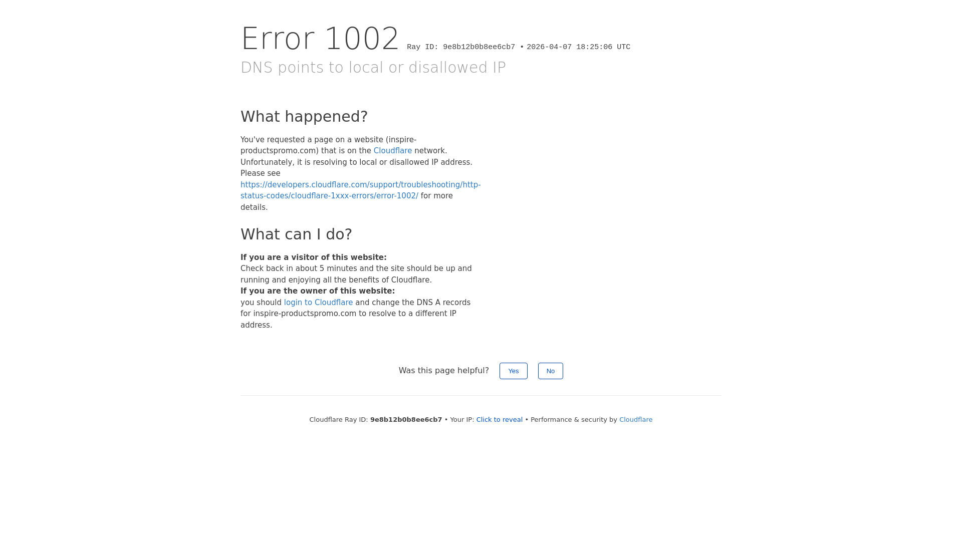 website screenshot of https://inspire-productspromo.com