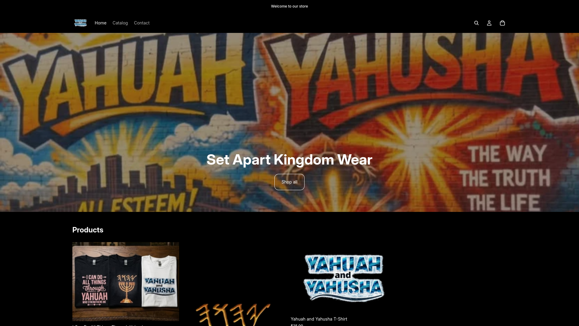 website screenshot of https://setapartkingdomwear.com