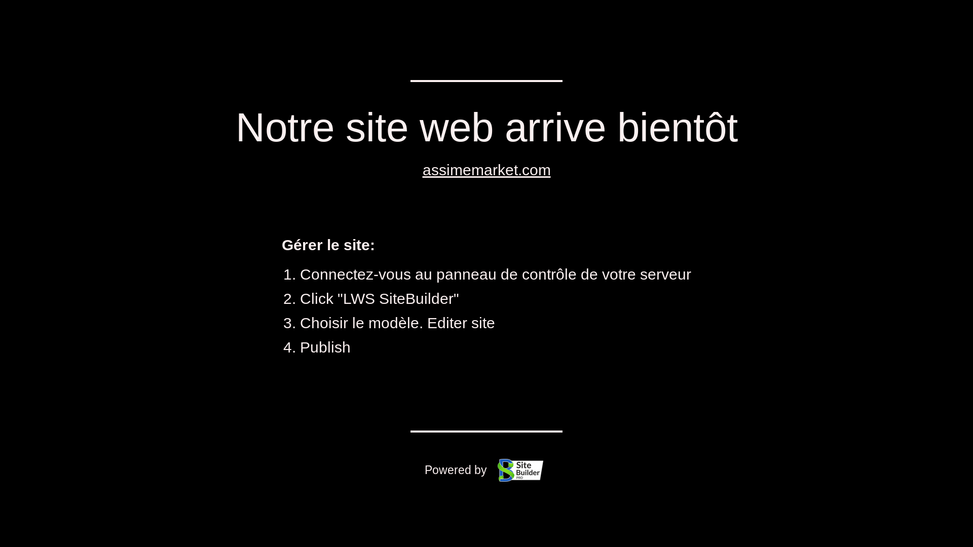 website screenshot of https://assimemarket.com/