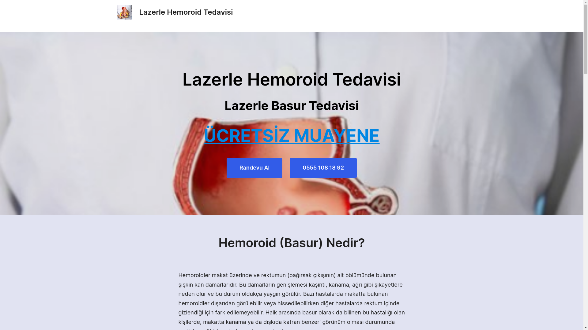 website screenshot of https://sagliktedavi.com.tr/
