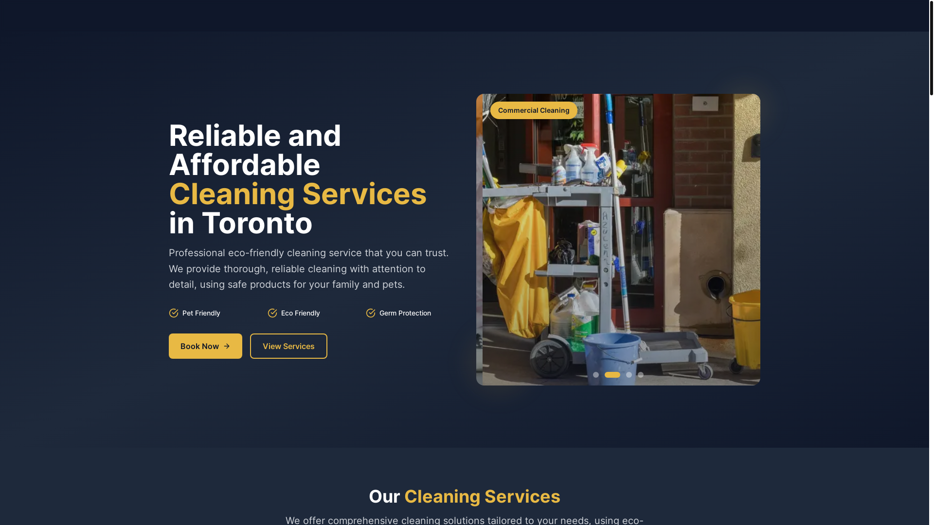 website screenshot of https://gigregcleaning.com/