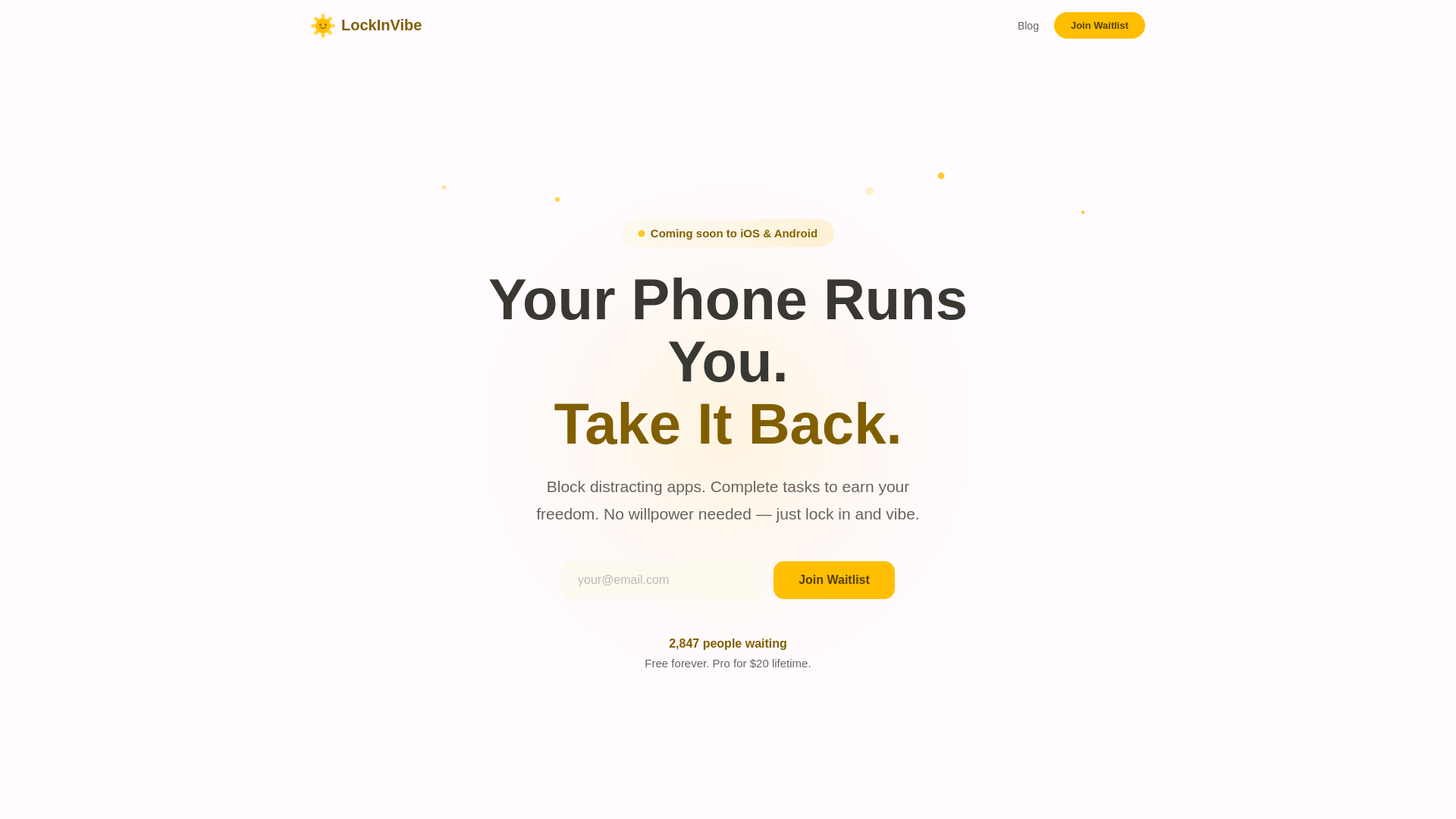 website screenshot of https://lockinvibe.pages.dev/