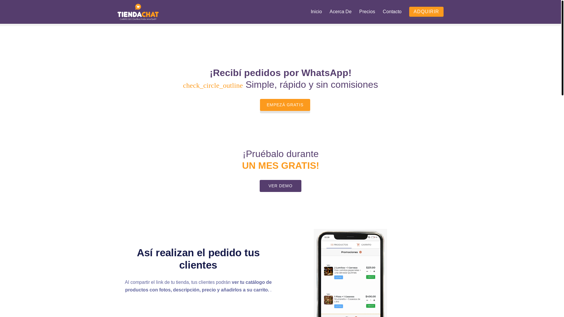 website screenshot of https://www.tiendachat.net/