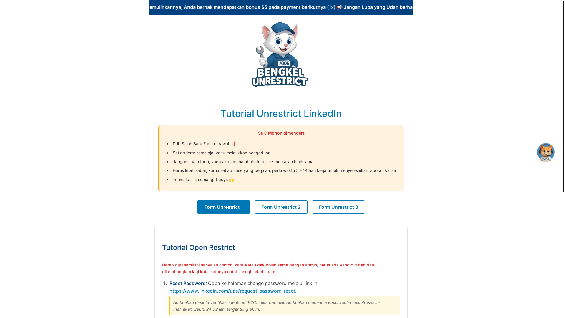 website screenshot of https://panduanrestric7005.pages.dev/