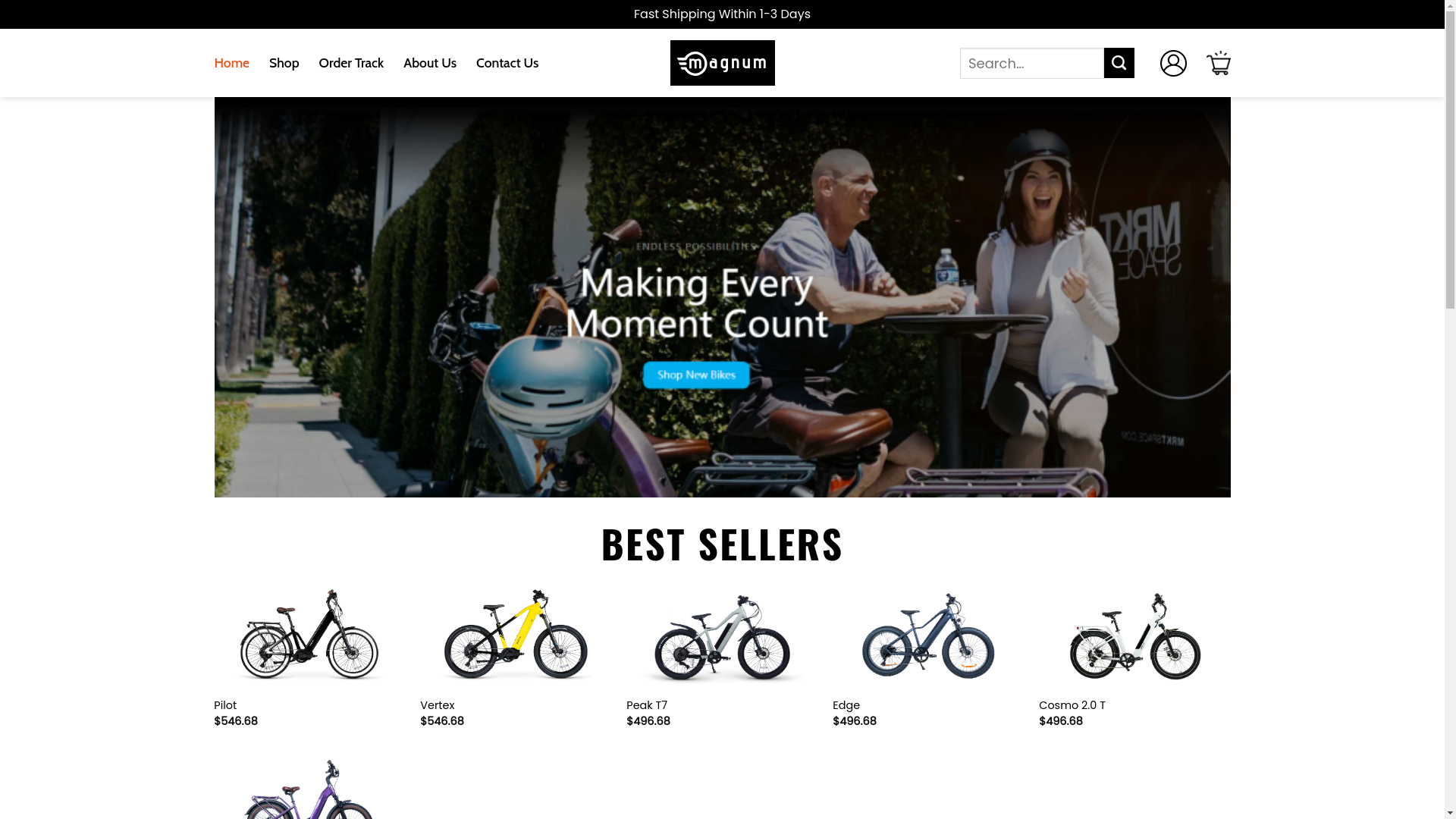 website screenshot of https://halomagnumbikes.shop/