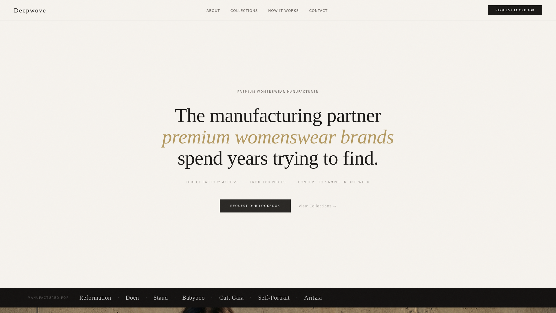 website screenshot of https://deepwove.com/