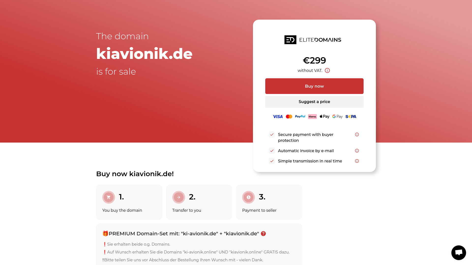 website screenshot of https://kiavionik.de/