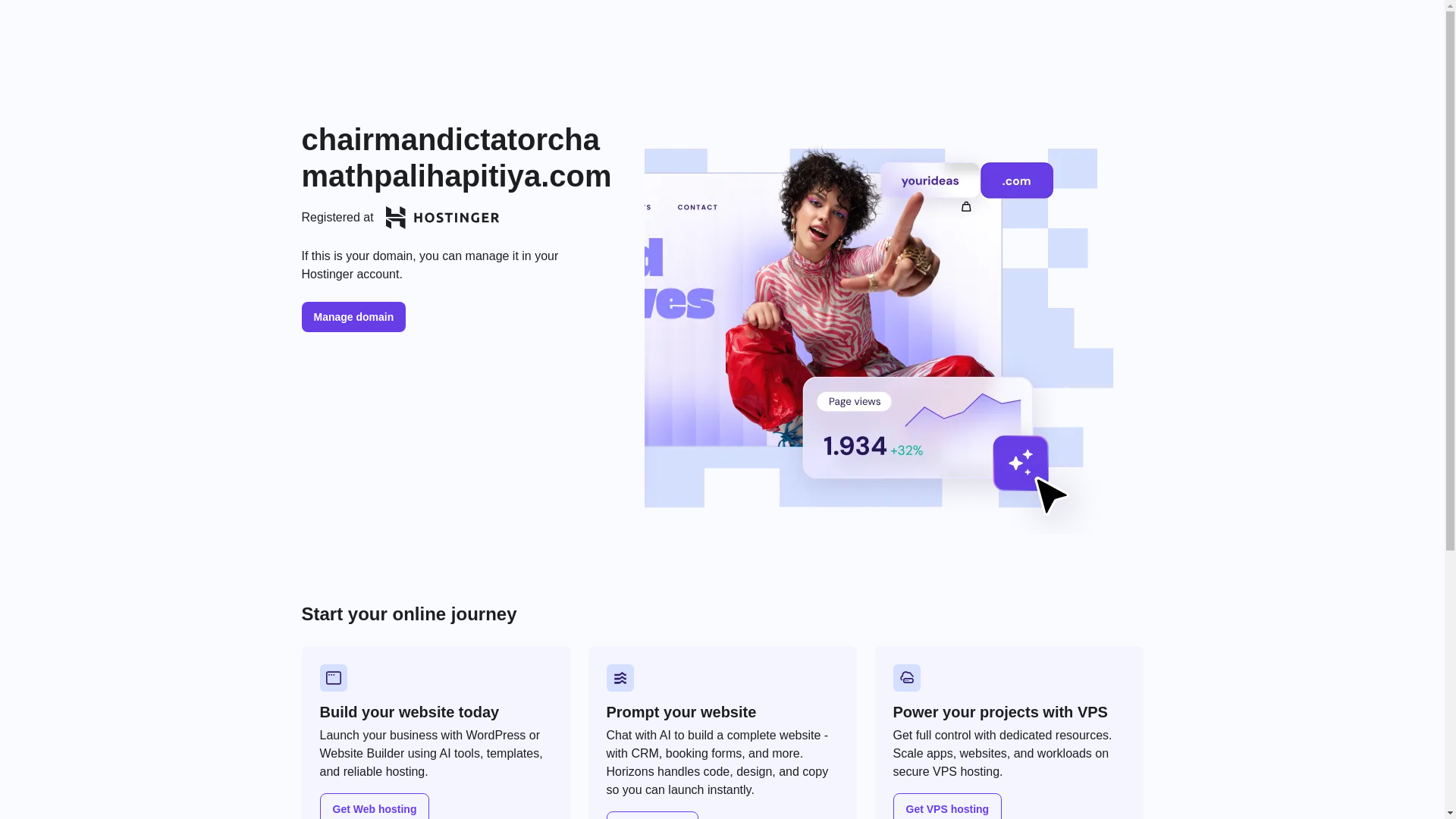 website screenshot of https://chairmandictatorchamathpalihapitiya.com/