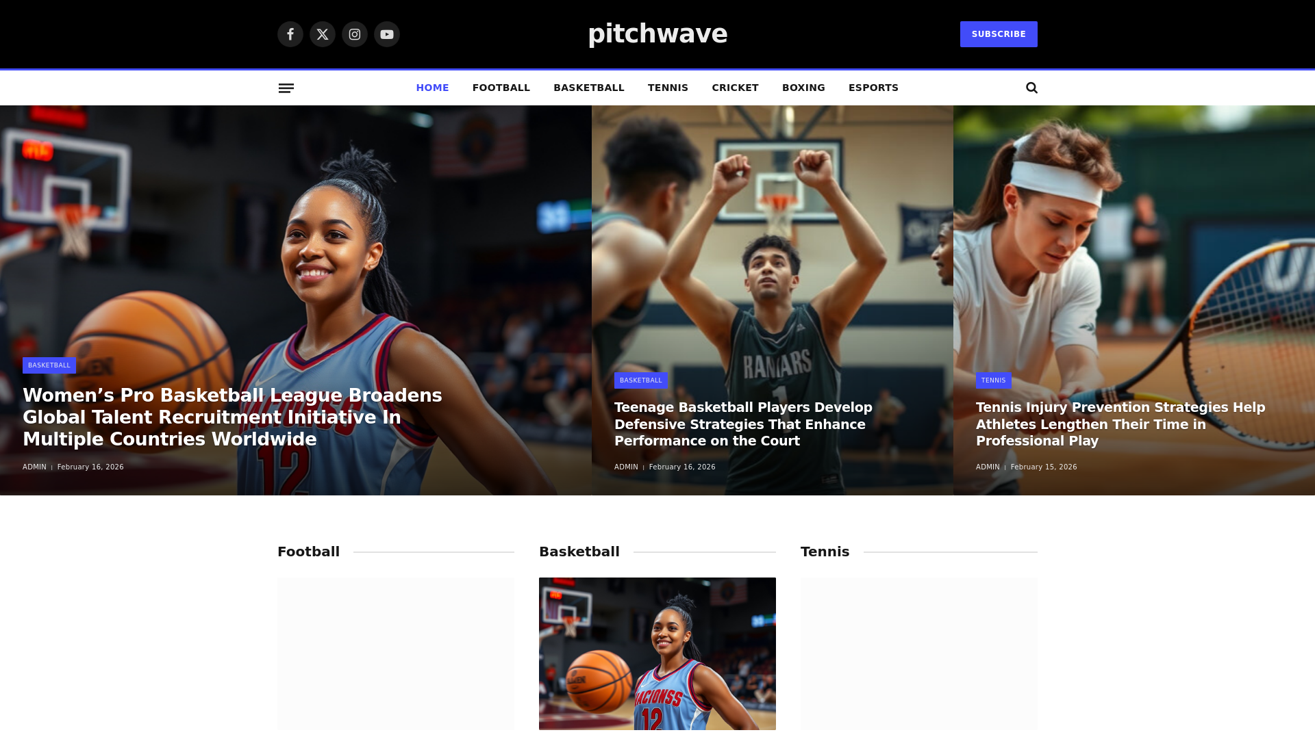 website screenshot of https://pitchwave.co.uk/