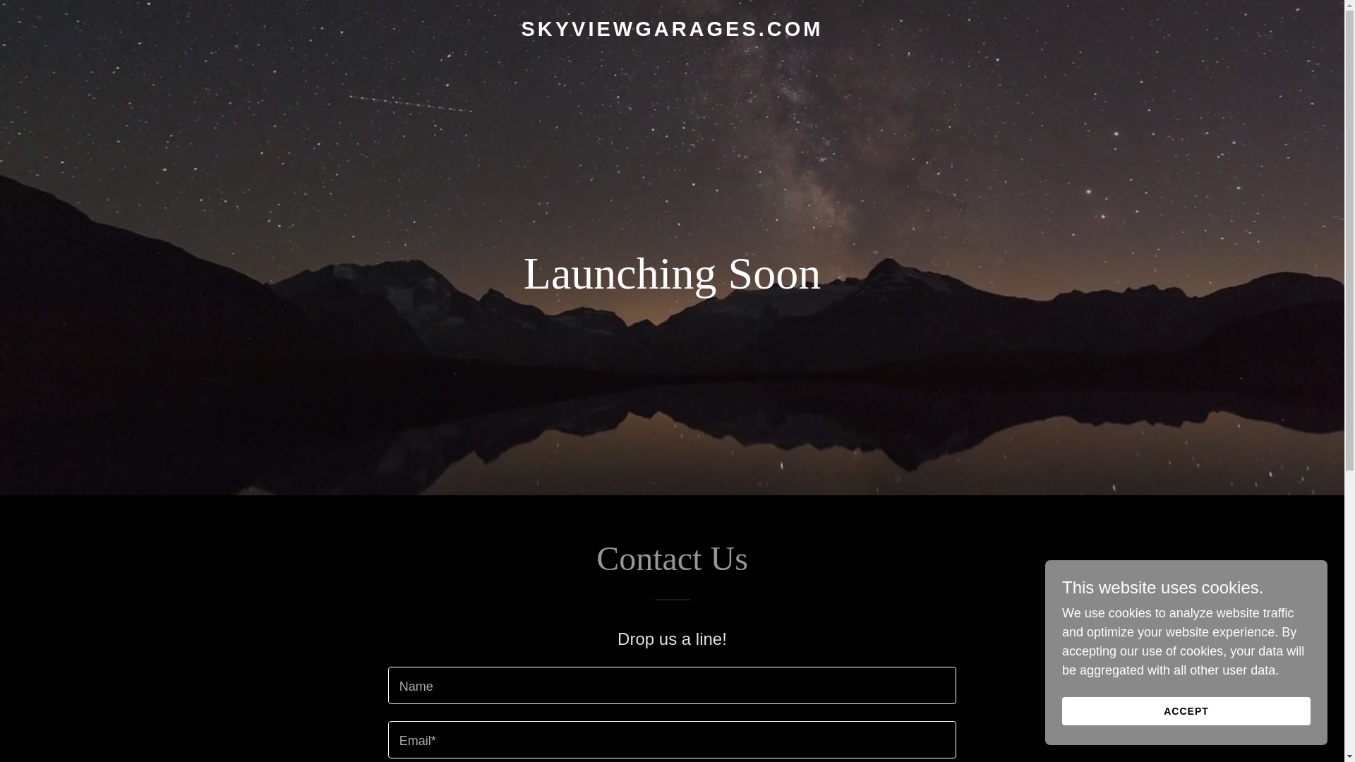 website screenshot of https://skyviewgarages.com/