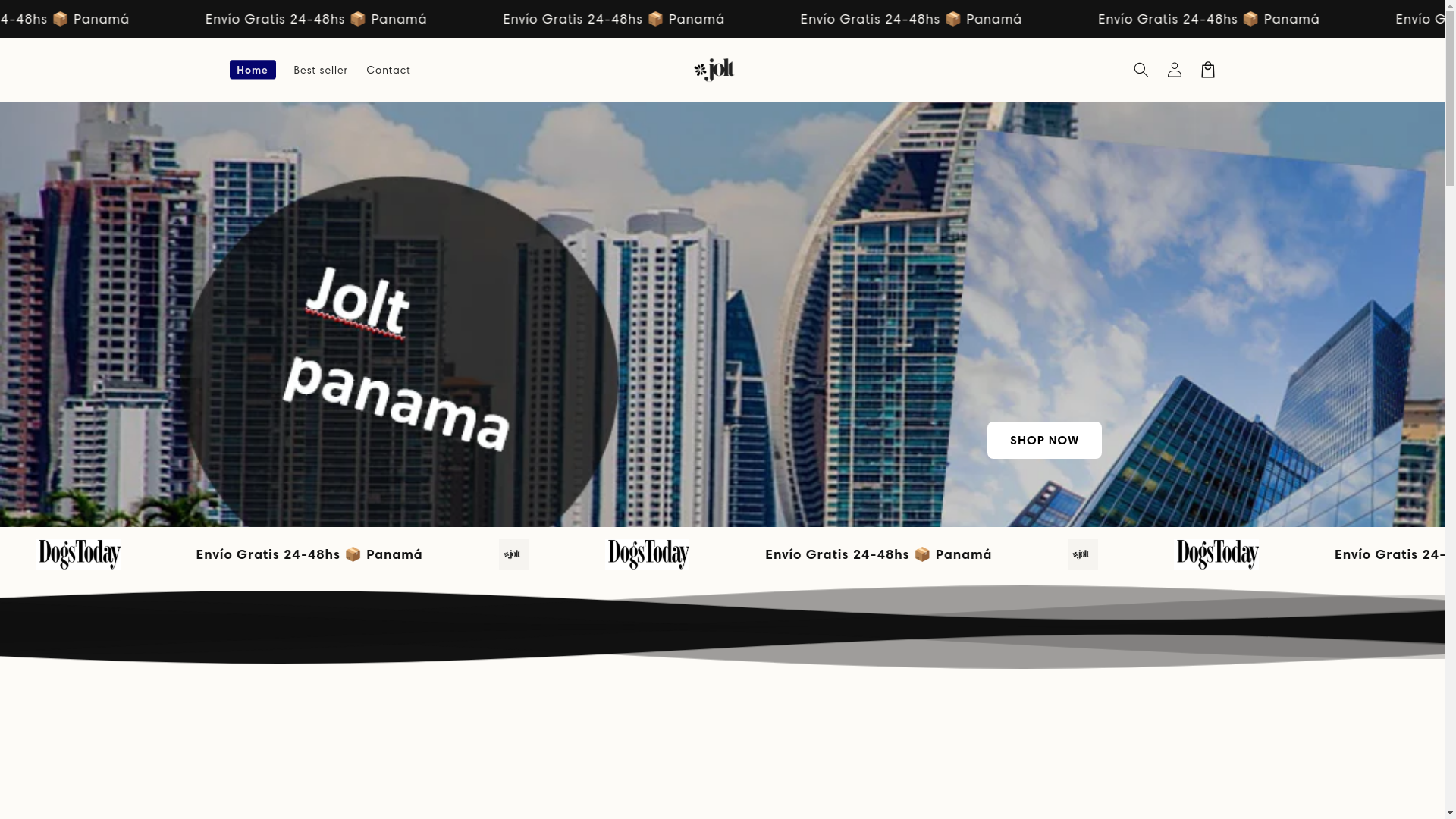website screenshot of https://jolt-panama.store/