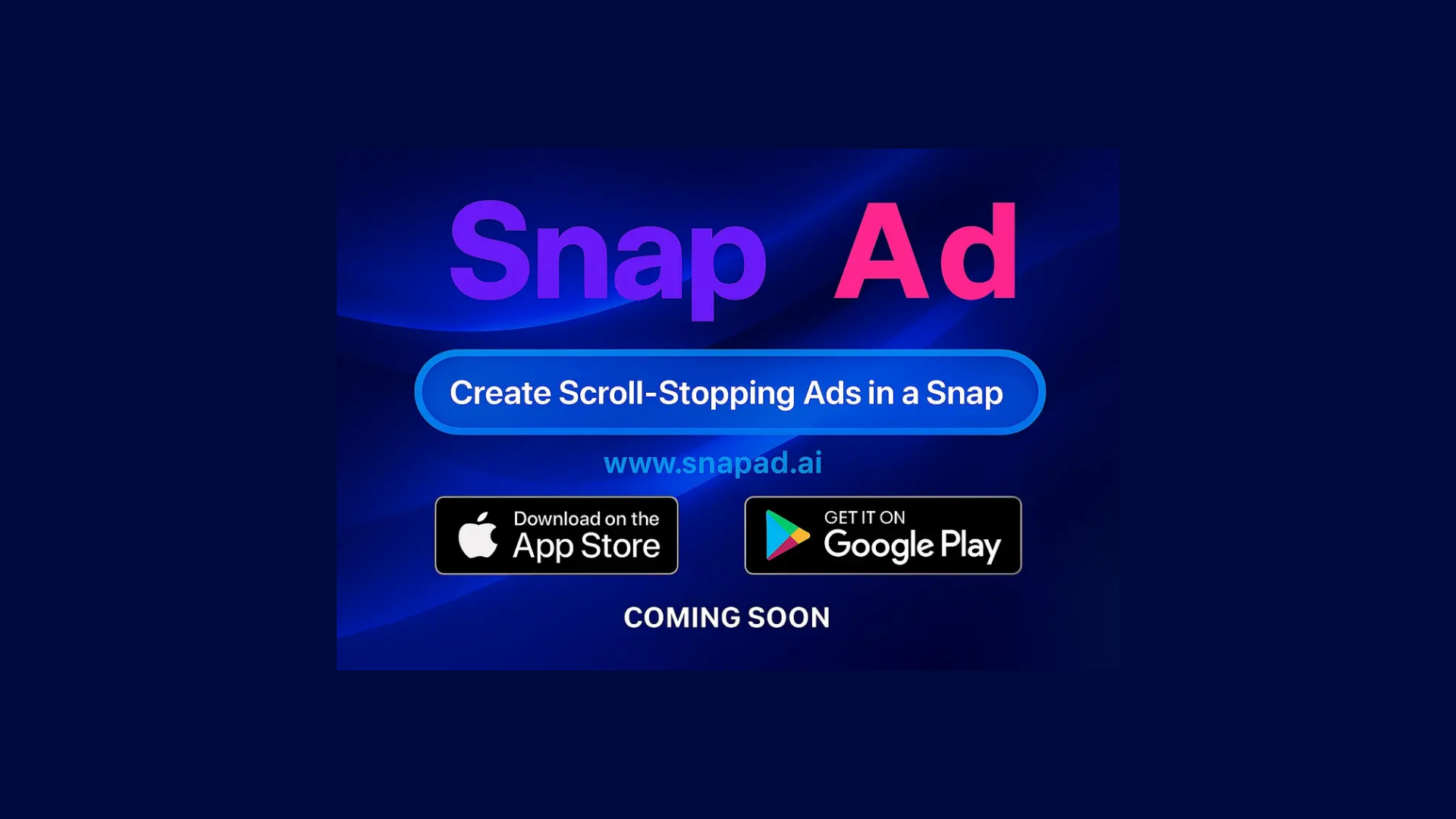 website screenshot of https://snapad.ai/