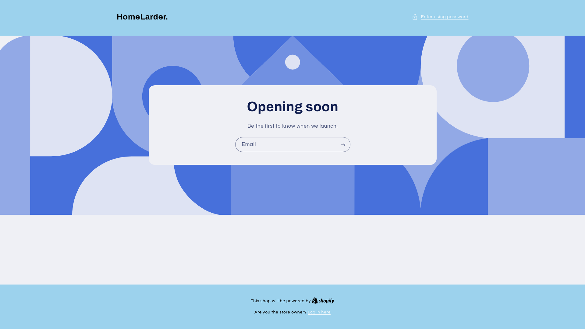 website screenshot of https://homelarder.com/