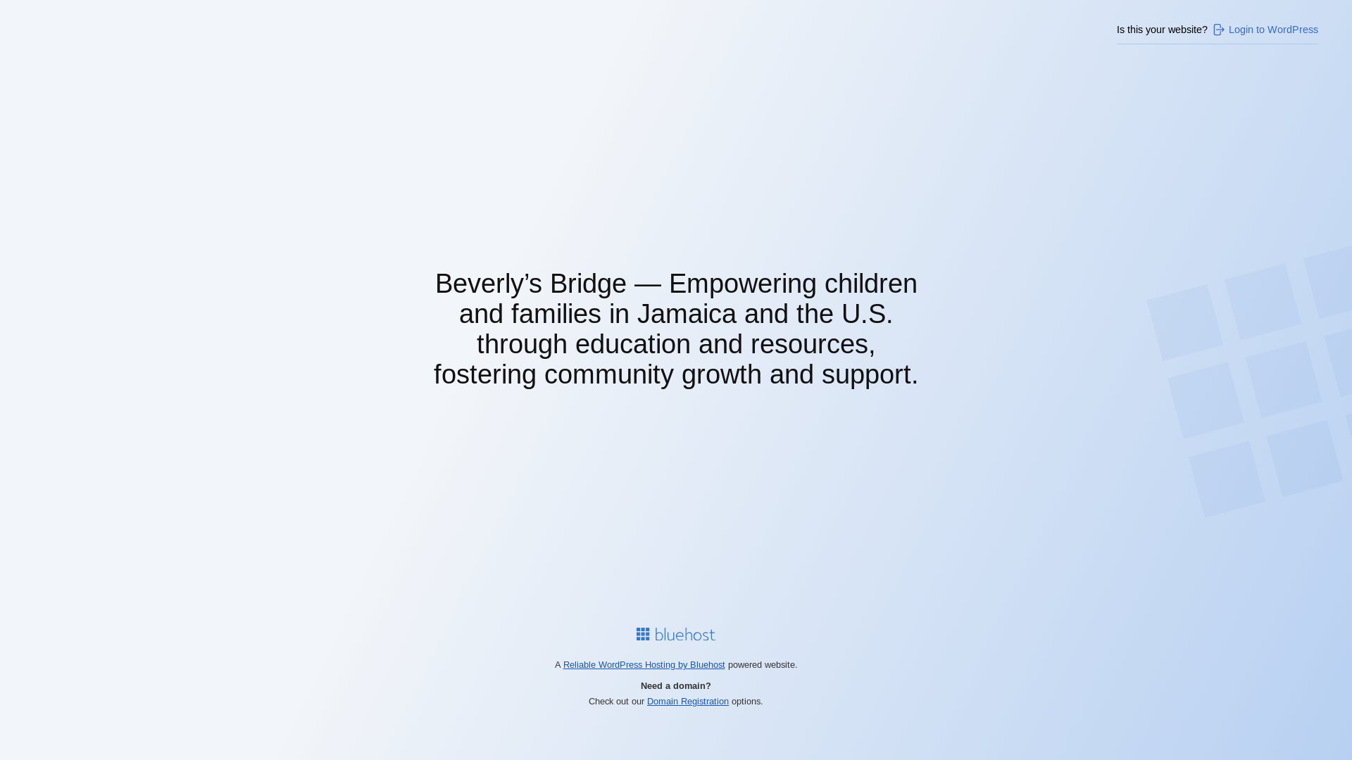 website screenshot of https://beverlysbridge.org/